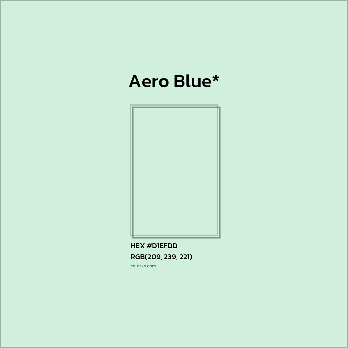 #D1EFDD hex color. RGB, RYB, CMYK, HSL, HSV codes and color conversions. Matching color names, palettes, paints.