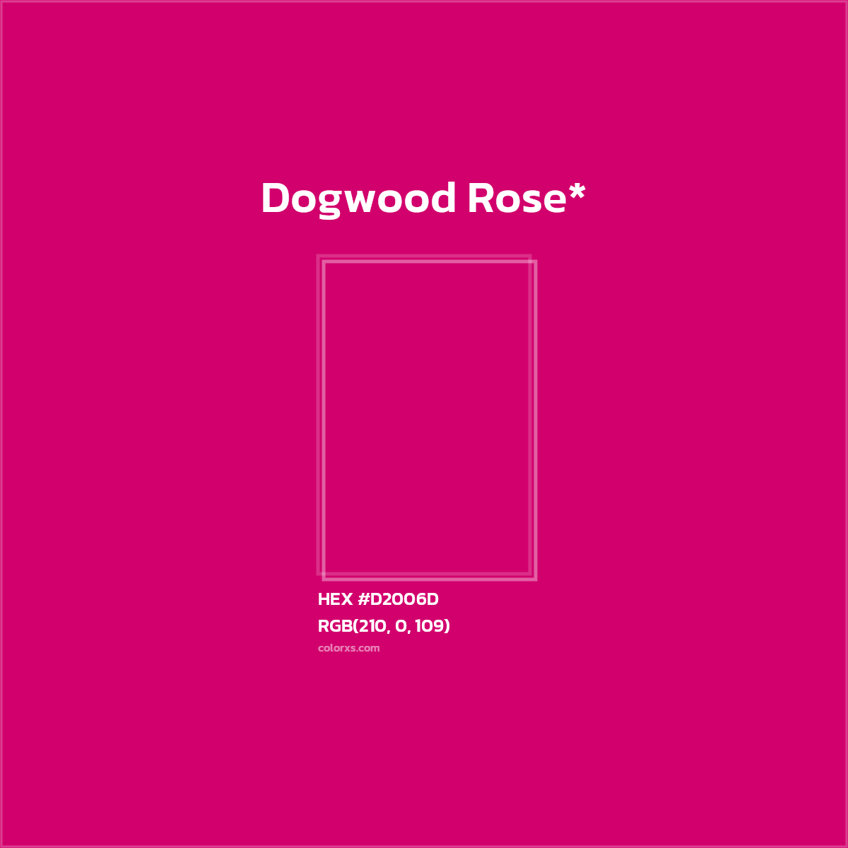 #D2006D hex color. RGB, RYB, CMYK, HSL, HSV codes and color conversions. Matching color names, palettes, paints.