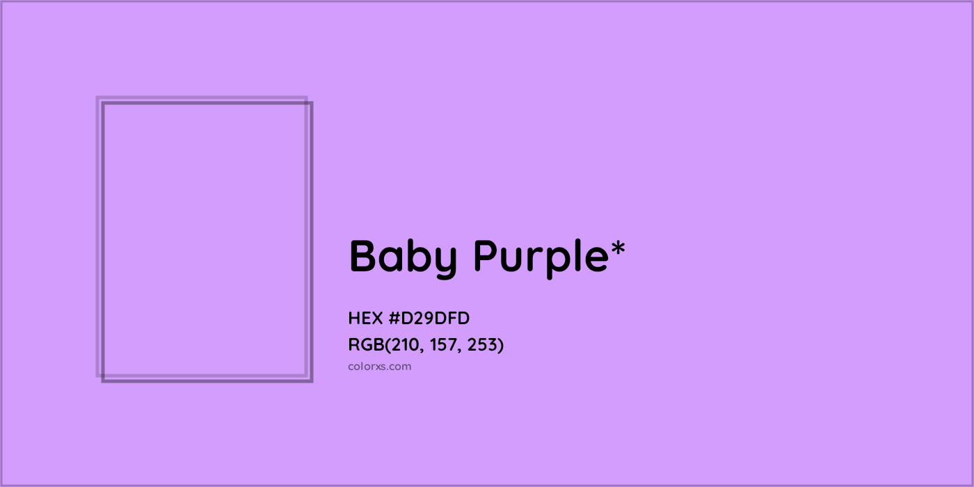 #D29DFD hex color. RGB, RYB, CMYK, HSL, HSV codes and color conversions. Matching color names, palettes, paints.