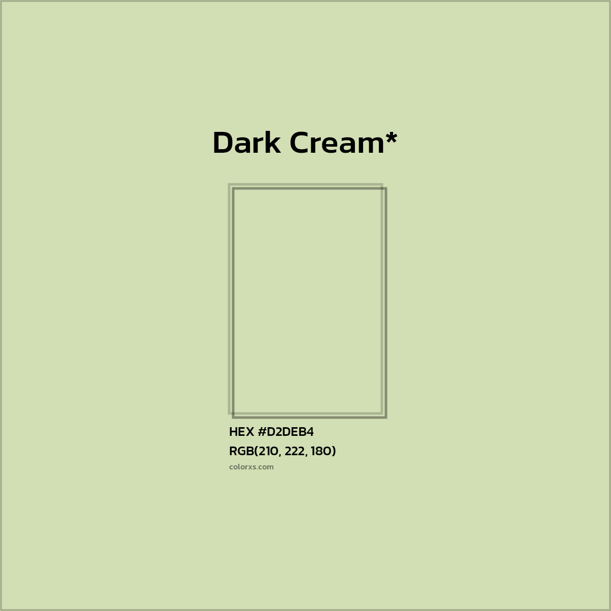 #D2DEB4 hex color. RGB, RYB, CMYK, HSL, HSV codes and color conversions. Matching color names, palettes, paints.