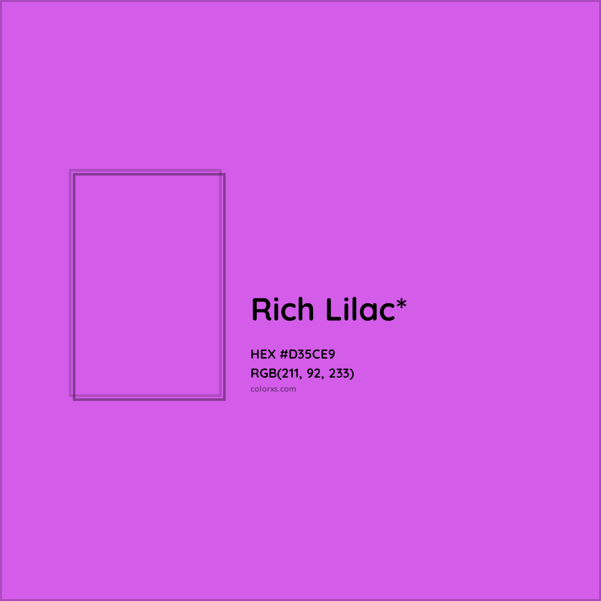#D35CE9 hex color. RGB, RYB, CMYK, HSL, HSV codes and color conversions. Matching color names, palettes, paints.