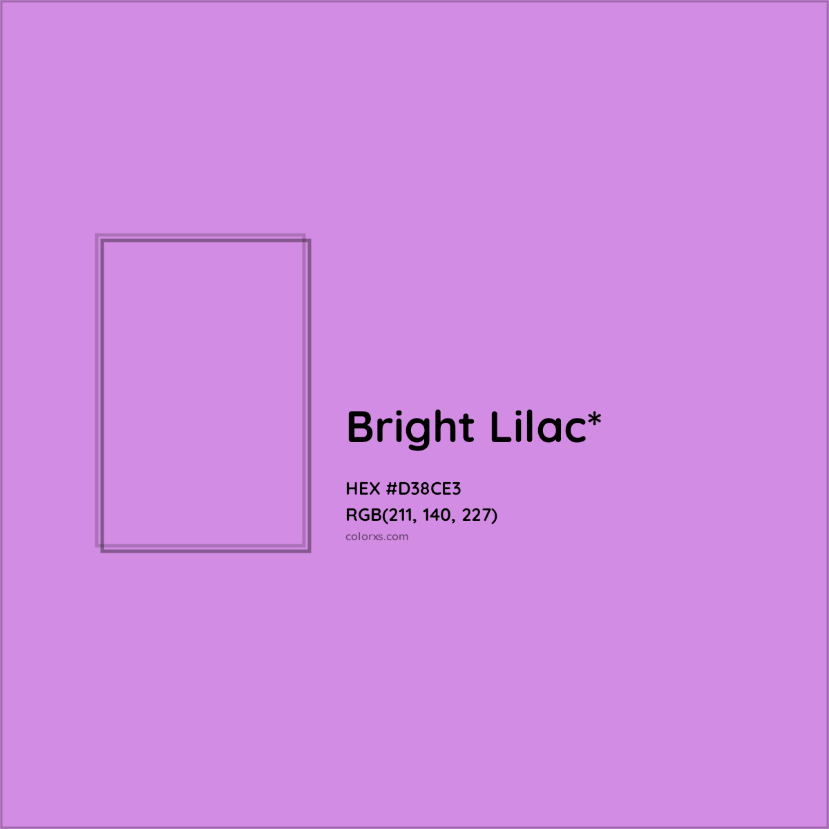 #D38CE3 hex color. RGB, RYB, CMYK, HSL, HSV codes and color conversions. Matching color names, palettes, paints.