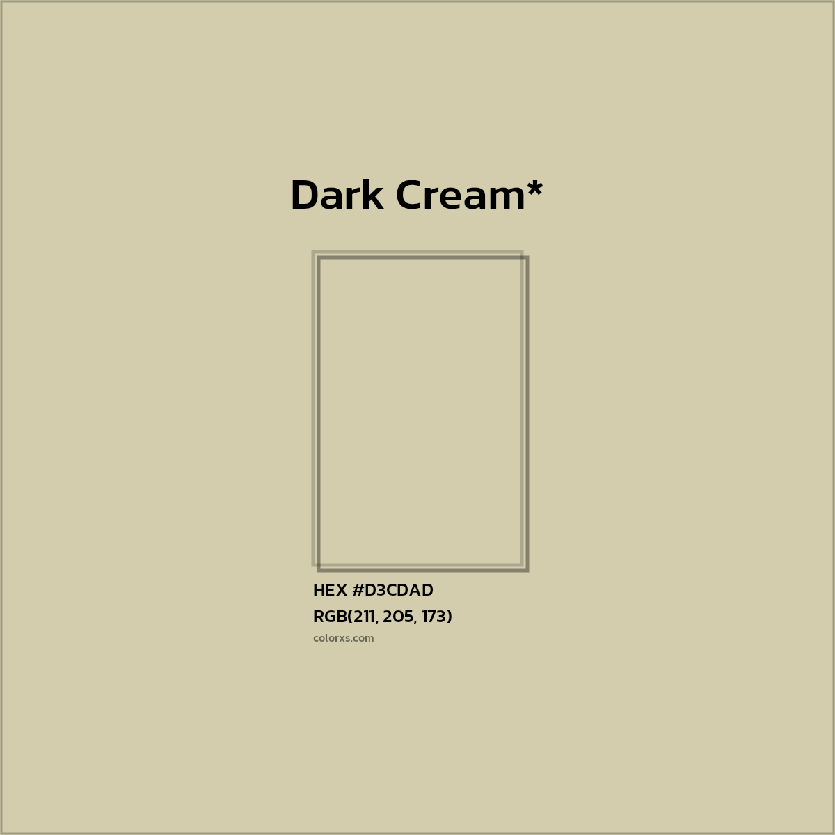 #D3CDAD hex color. RGB, RYB, CMYK, HSL, HSV codes and color conversions. Matching color names, palettes, paints.