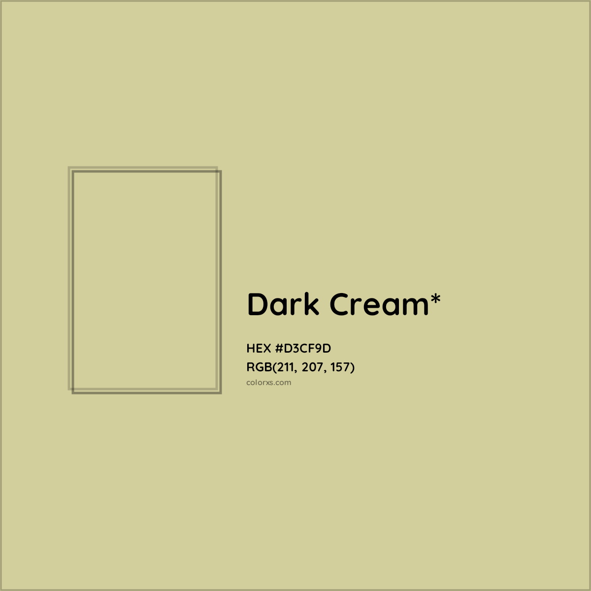 #D3CF9D hex color. RGB, RYB, CMYK, HSL, HSV codes and color conversions. Matching color names, palettes, paints.