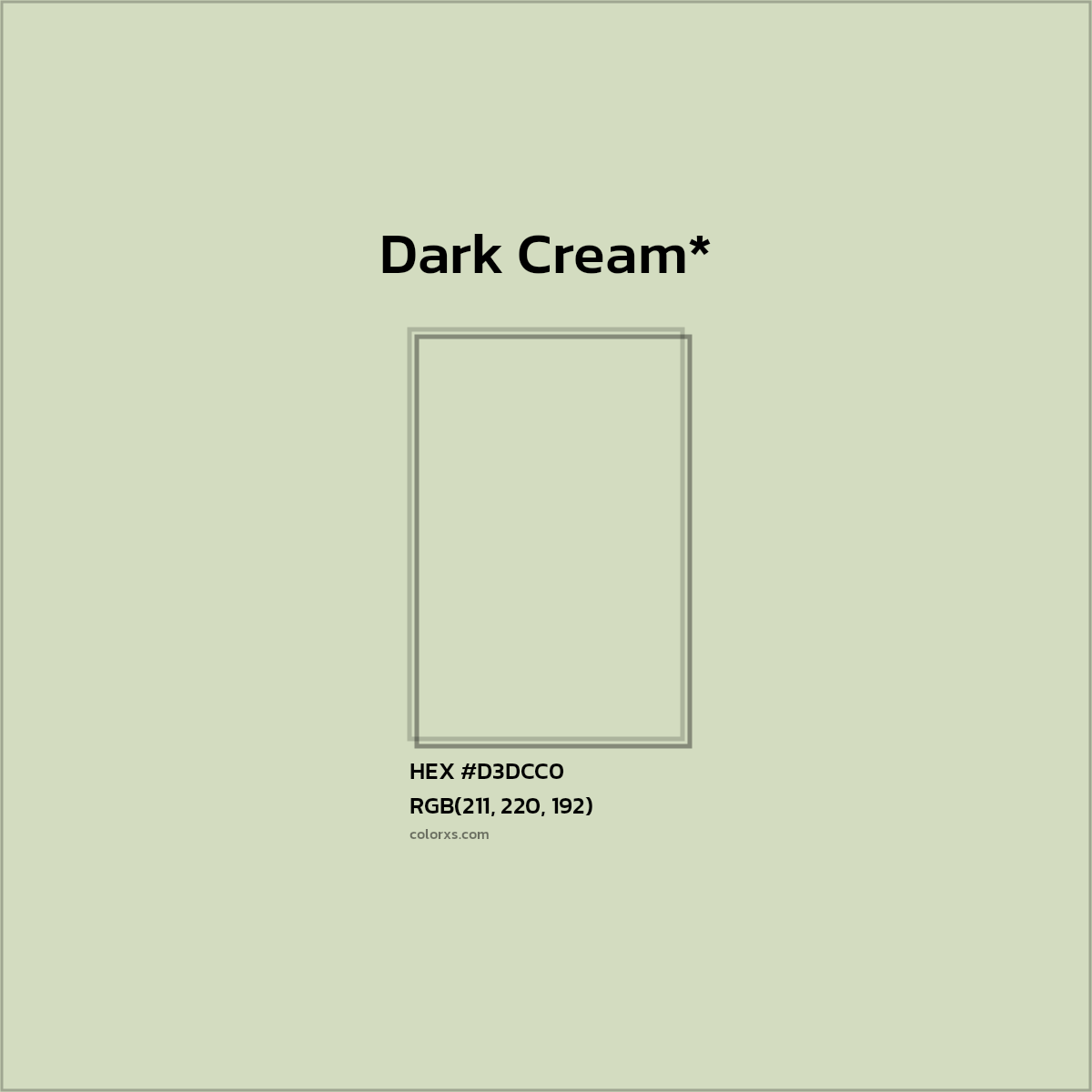 #D3DCC0 hex color. RGB, RYB, CMYK, HSL, HSV codes and color conversions. Matching color names, palettes, paints.