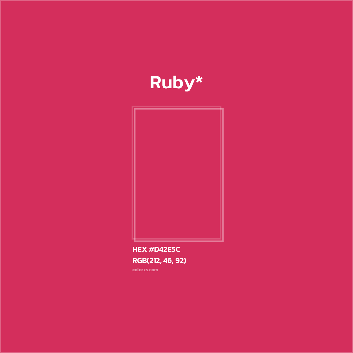 #D42E5C hex color. RGB, RYB, CMYK, HSL, HSV codes and color conversions. Matching color names, palettes, paints.