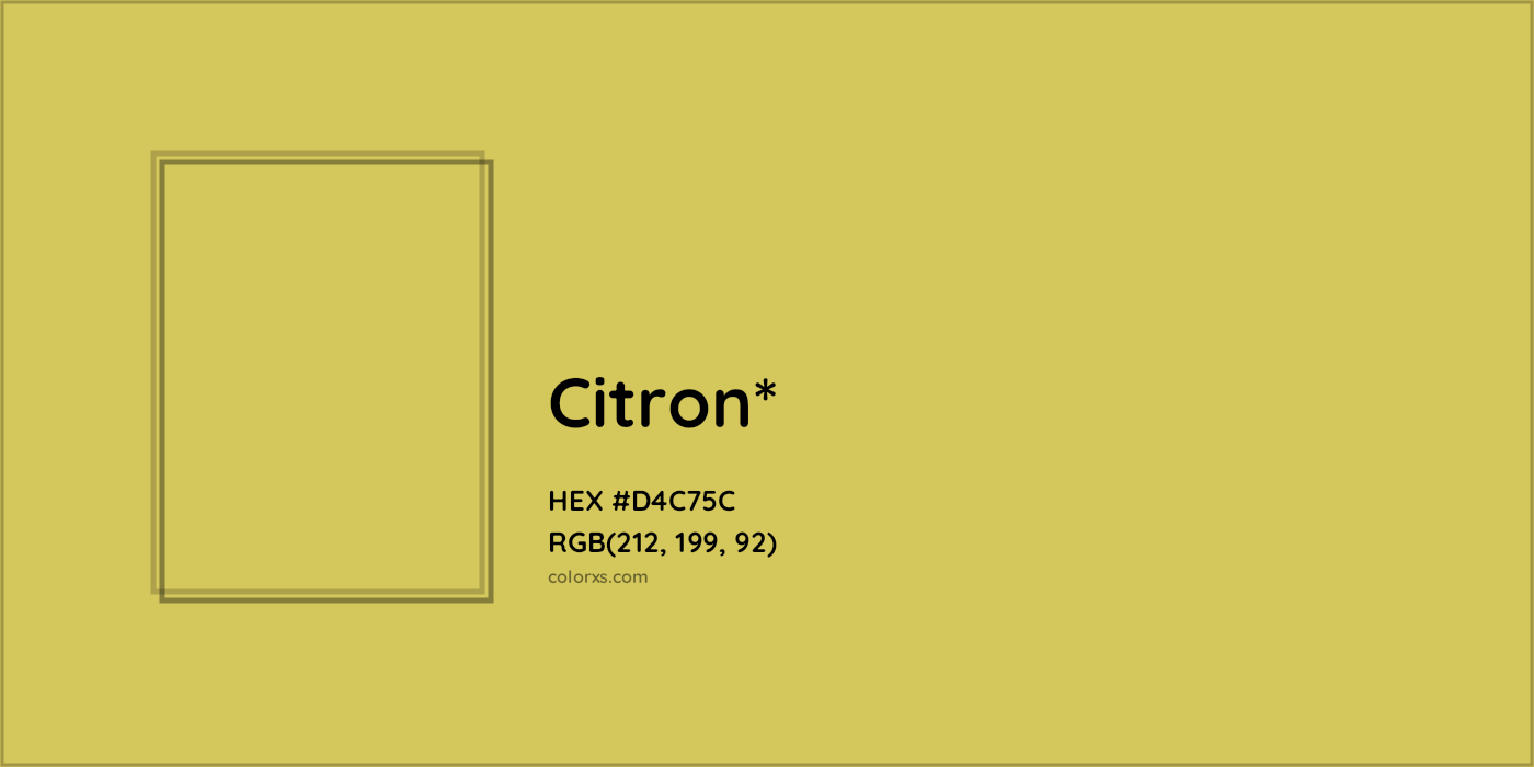 #D4C75C hex color. RGB, RYB, CMYK, HSL, HSV codes and color conversions. Matching color names, palettes, paints.