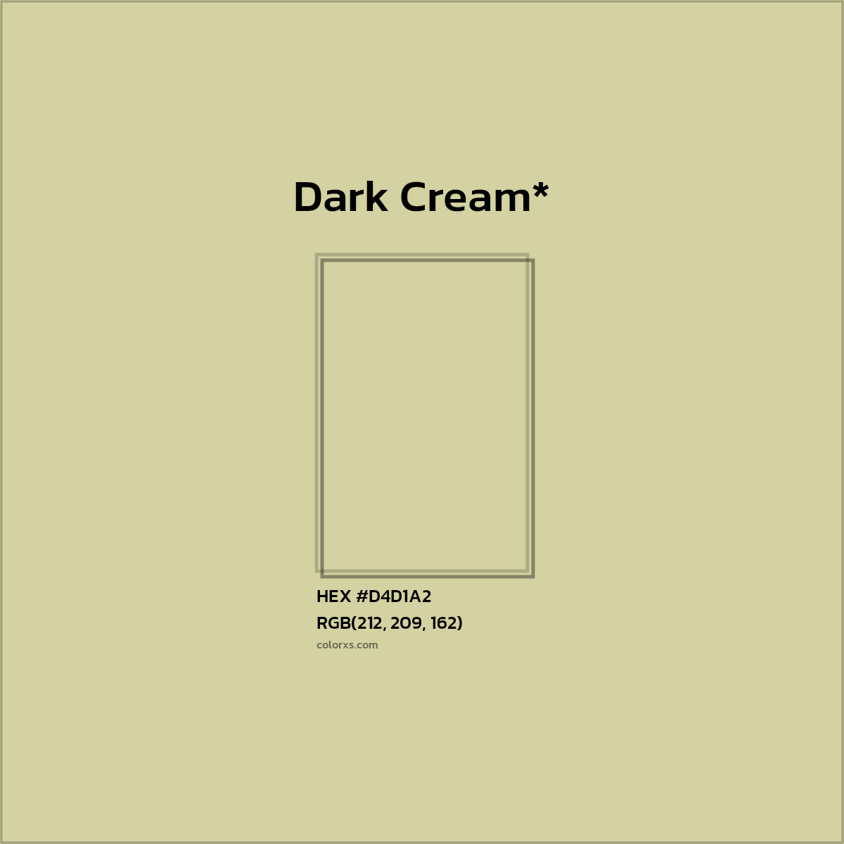 #D4D1A2 hex color. RGB, RYB, CMYK, HSL, HSV codes and color conversions. Matching color names, palettes, paints.
