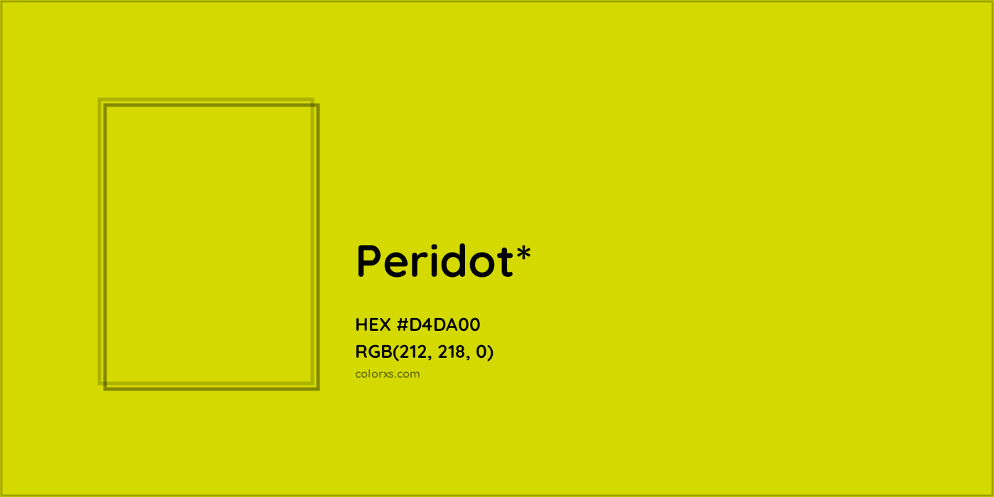 #D4DA00 hex color. RGB, RYB, CMYK, HSL, HSV codes and color conversions. Matching color names, palettes, paints.
