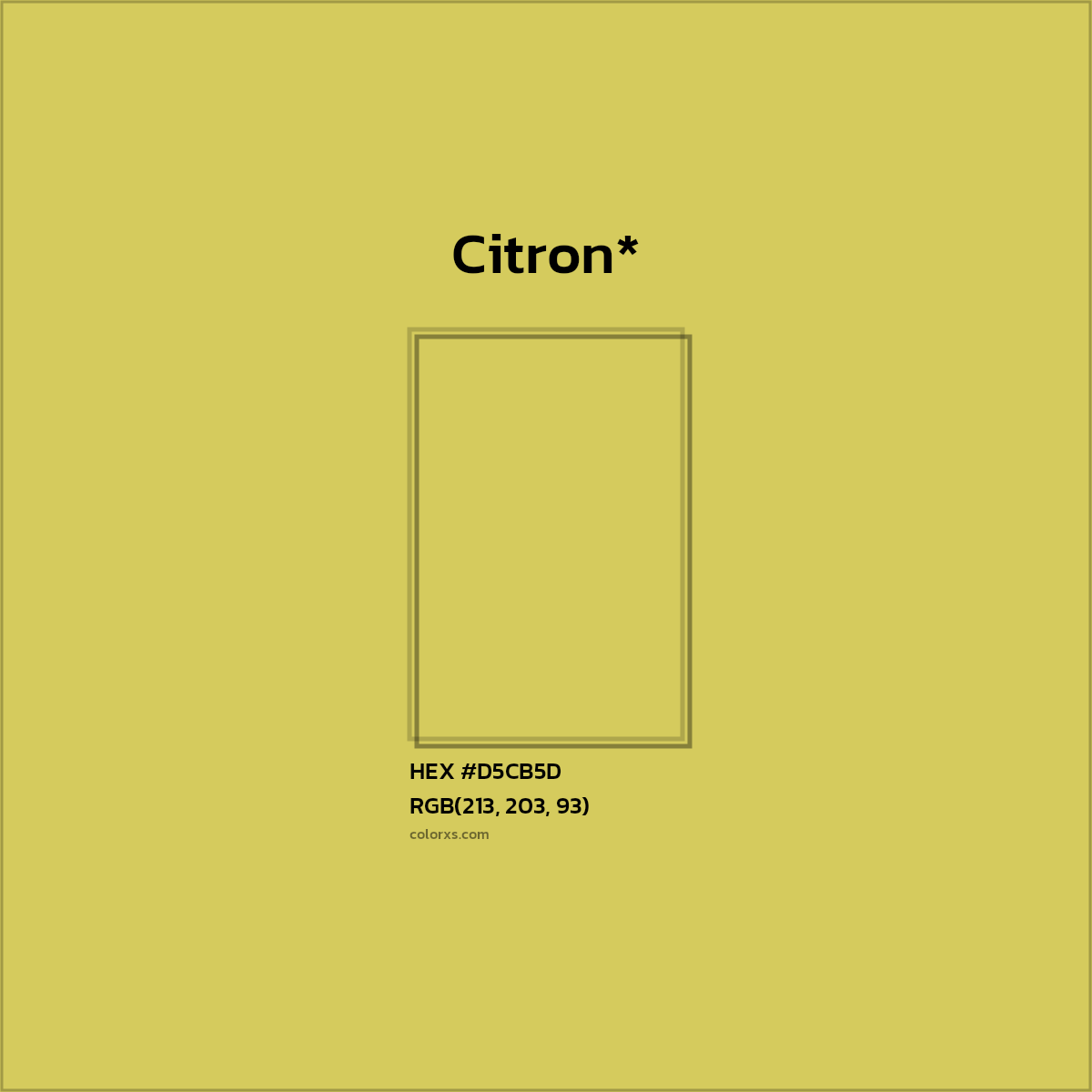 #D5CB5D hex color. RGB, RYB, CMYK, HSL, HSV codes and color conversions. Matching color names, palettes, paints.