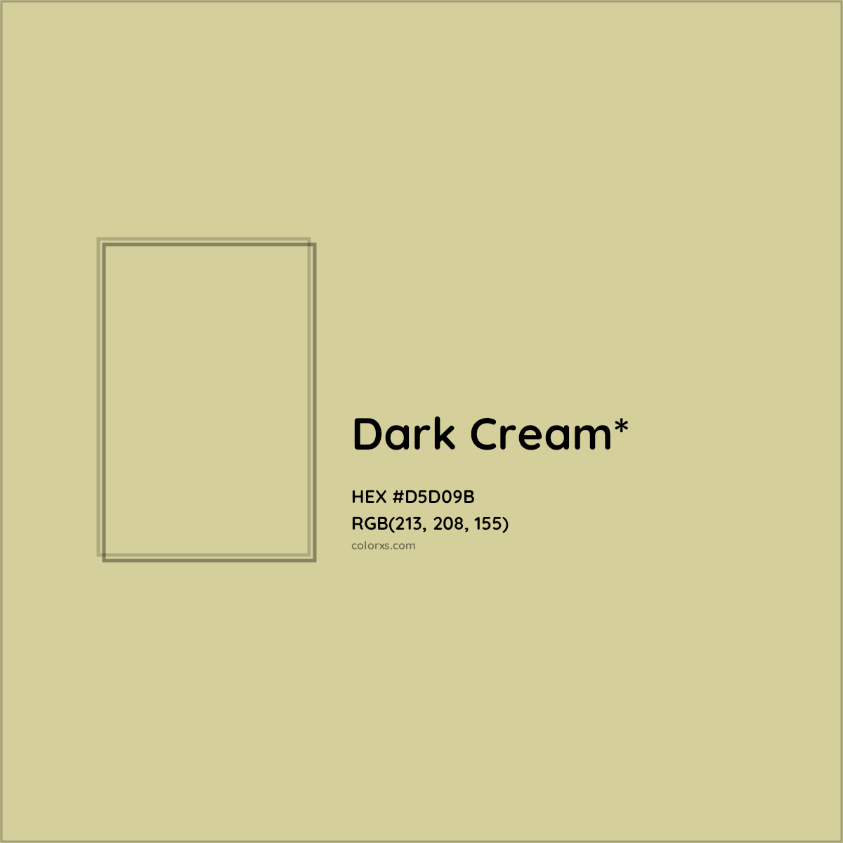#D5D09B hex color. RGB, RYB, CMYK, HSL, HSV codes and color conversions. Matching color names, palettes, paints.