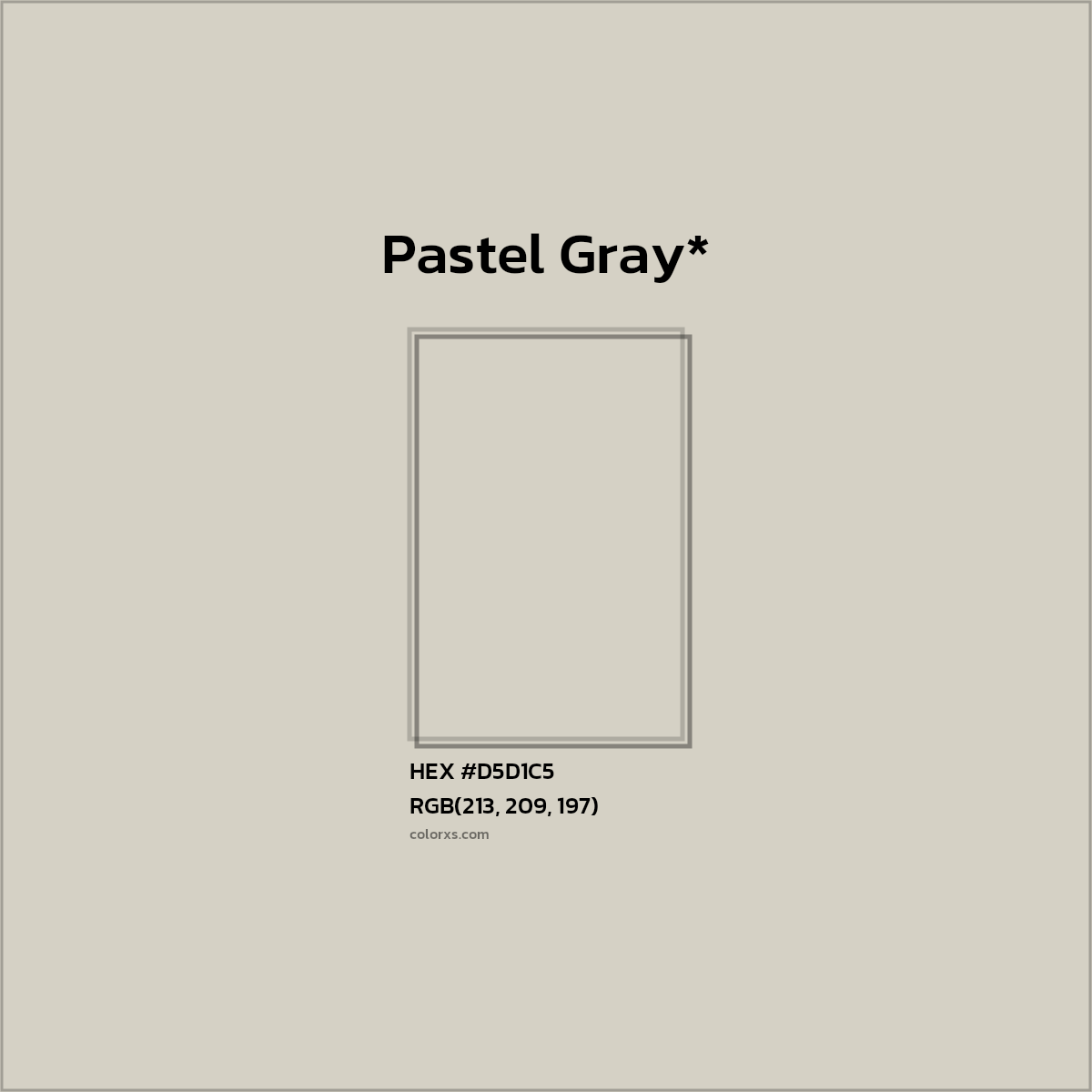 #D5D1C5 hex color. RGB, RYB, CMYK, HSL, HSV codes and color conversions. Matching color names, palettes, paints.