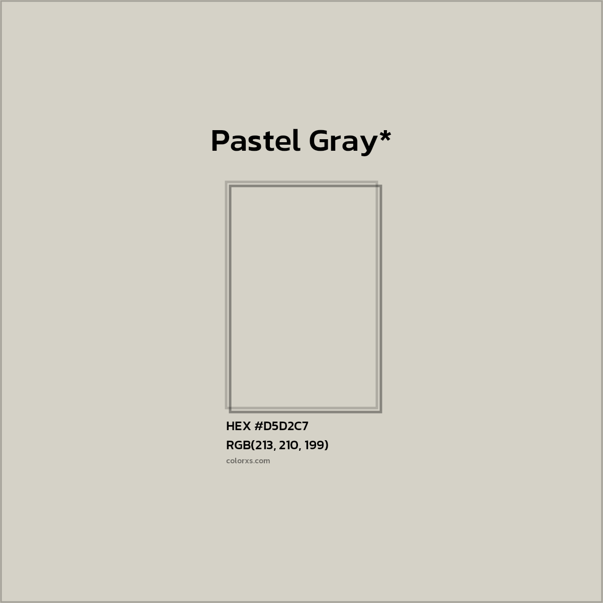 #D5D2C7 hex color. RGB, RYB, CMYK, HSL, HSV codes and color conversions. Matching color names, palettes, paints.