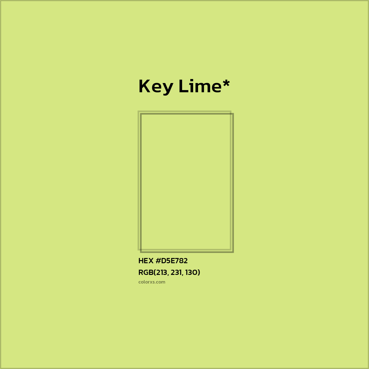 #D5E782 hex color. RGB, RYB, CMYK, HSL, HSV codes and color conversions. Matching color names, palettes, paints.