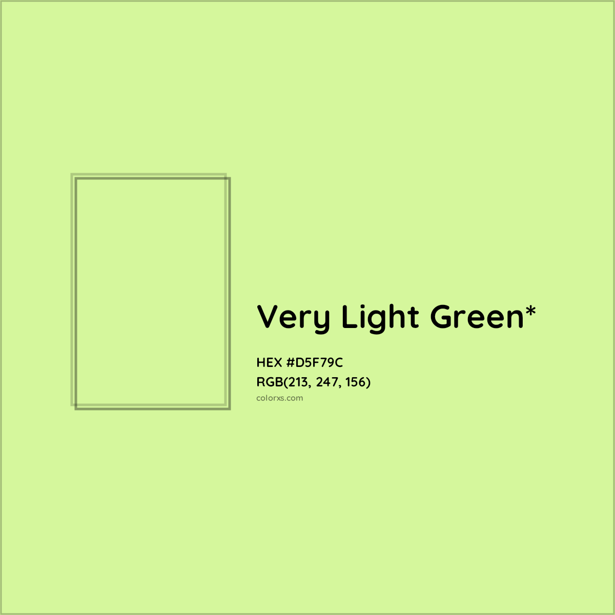 #D5F79C hex color. RGB, RYB, CMYK, HSL, HSV codes and color conversions. Matching color names, palettes, paints.