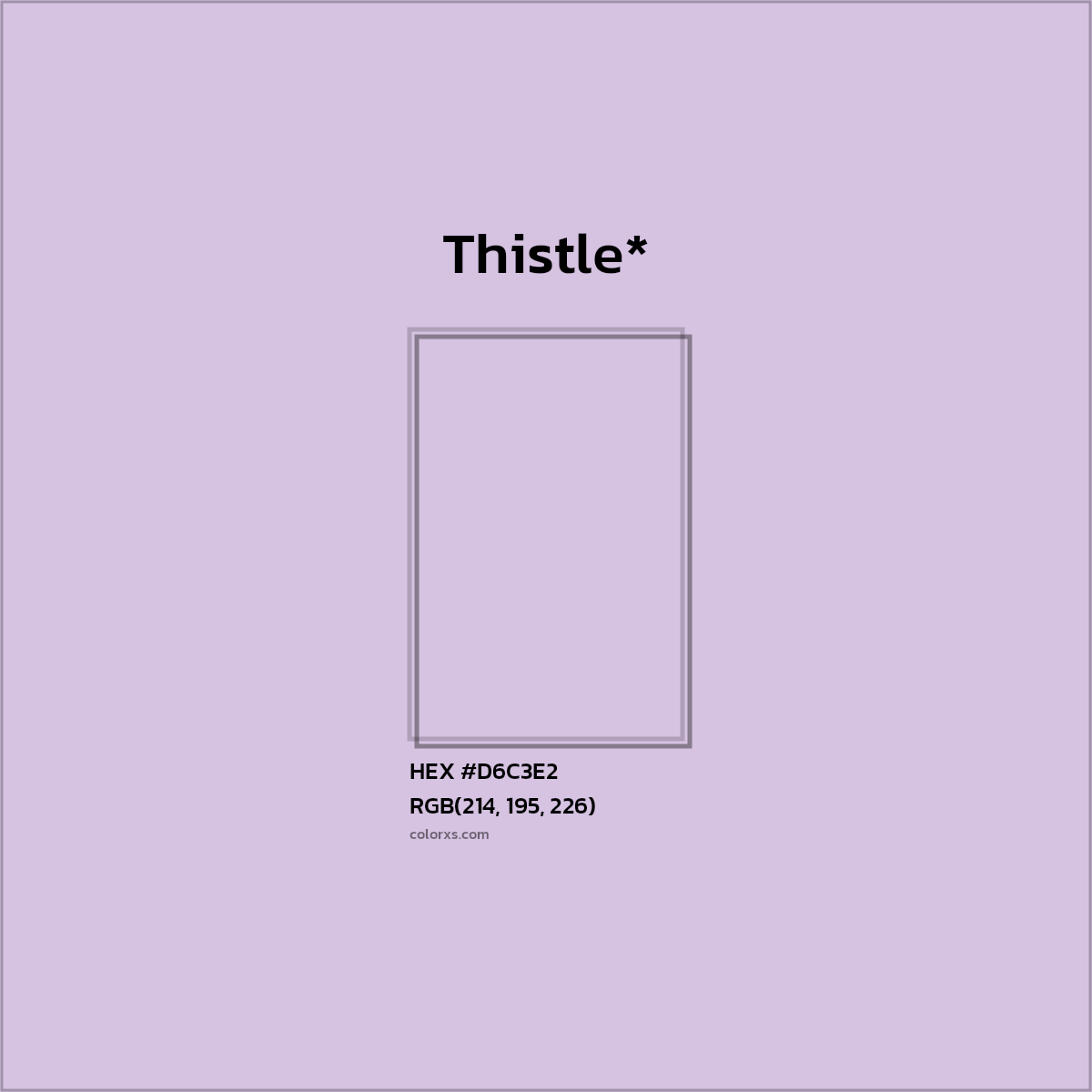 #D6C3E2 hex color. RGB, RYB, CMYK, HSL, HSV codes and color conversions. Matching color names, palettes, paints.