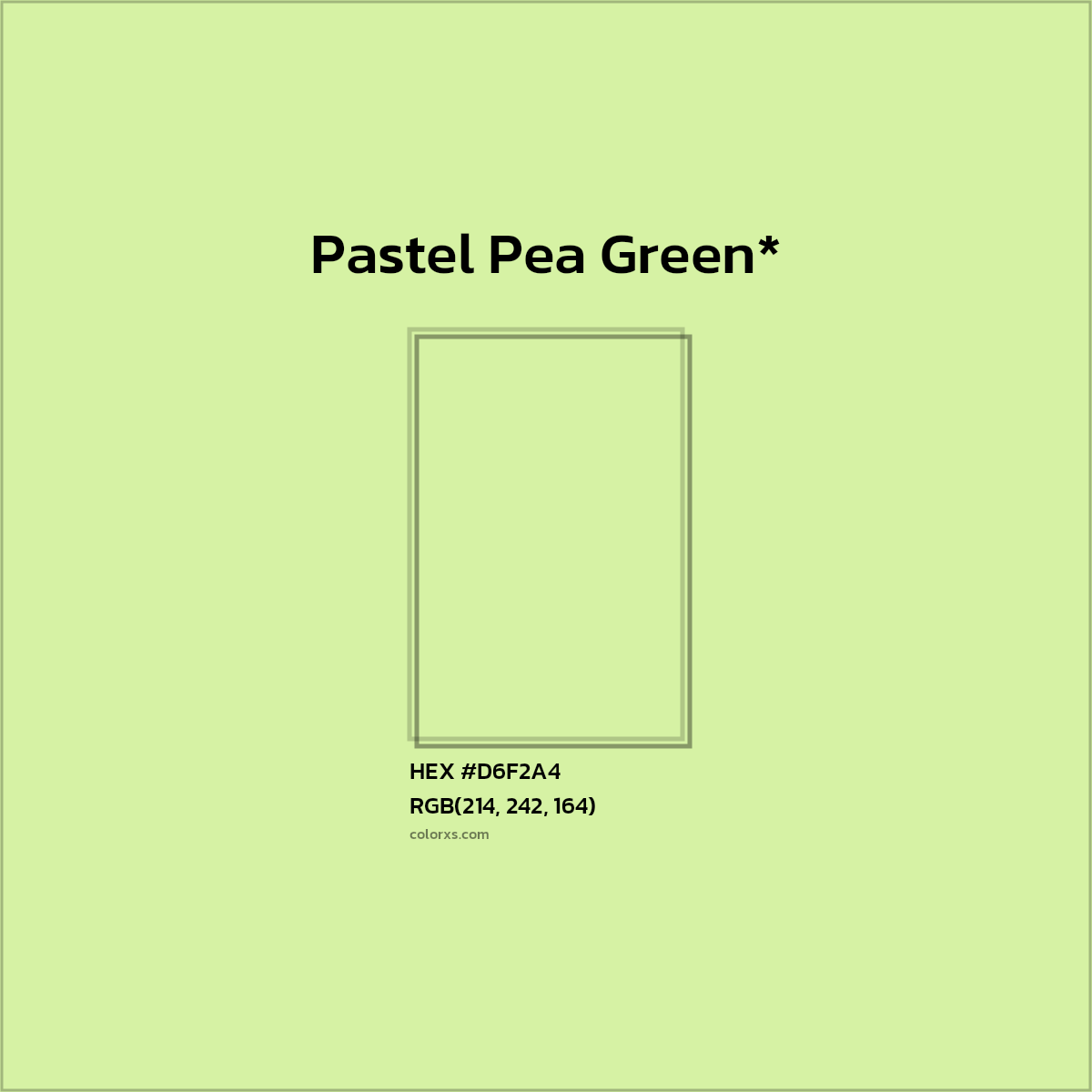 #D6F2A4 hex color. RGB, RYB, CMYK, HSL, HSV codes and color conversions. Matching color names, palettes, paints.
