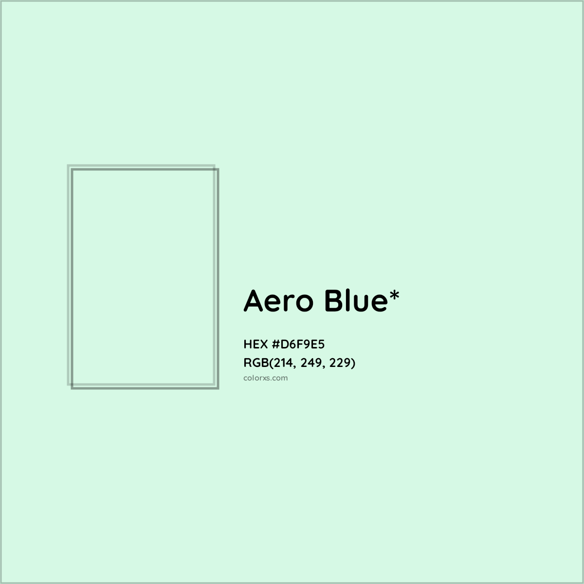 #D6F9E5 hex color. RGB, RYB, CMYK, HSL, HSV codes and color conversions. Matching color names, palettes, paints.