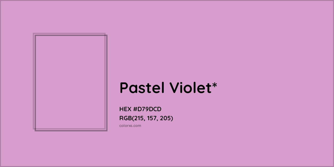#D79DCD hex color. RGB, RYB, CMYK, HSL, HSV codes and color conversions. Matching color names, palettes, paints.