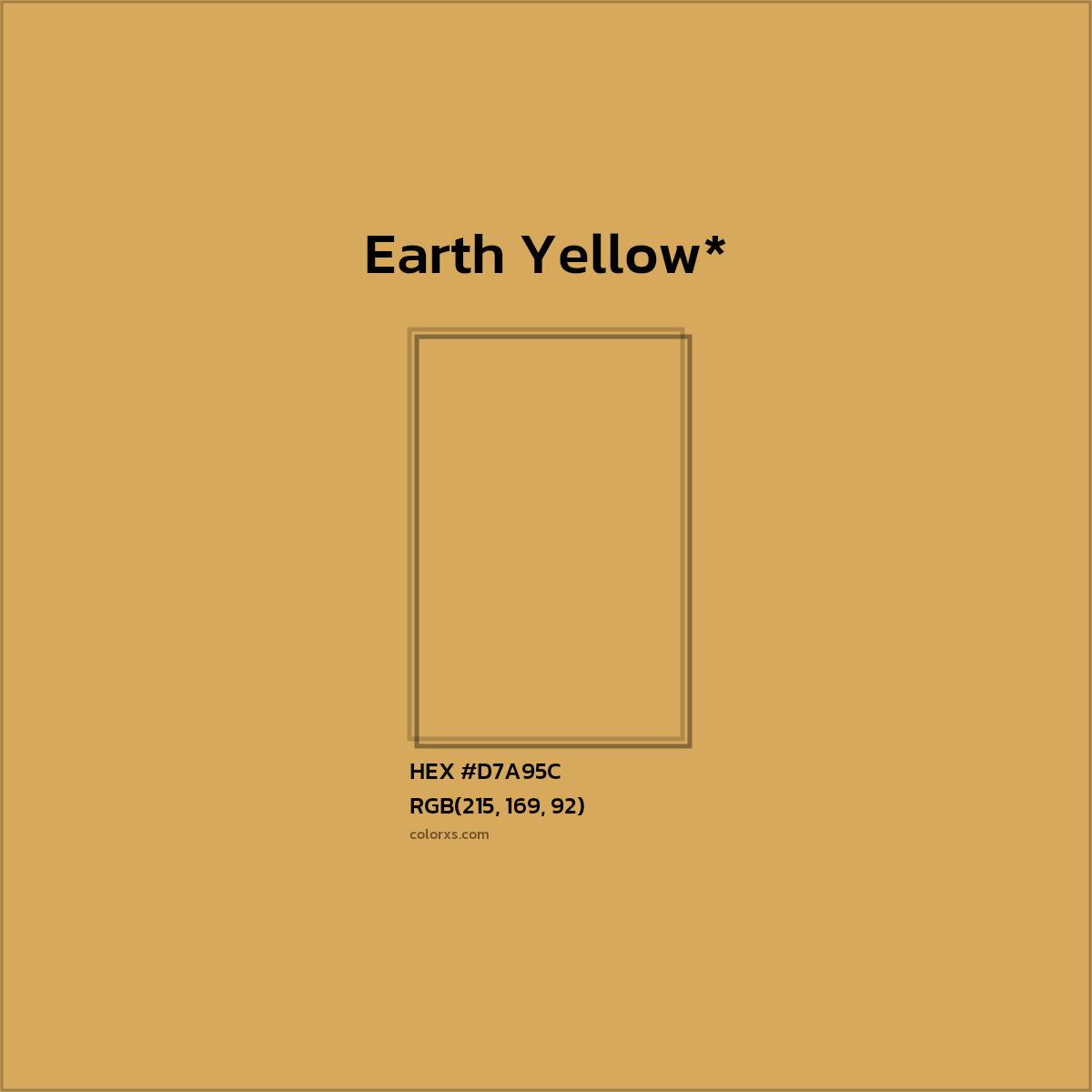 #D7A95C hex color. RGB, RYB, CMYK, HSL, HSV codes and color conversions. Matching color names, palettes, paints.