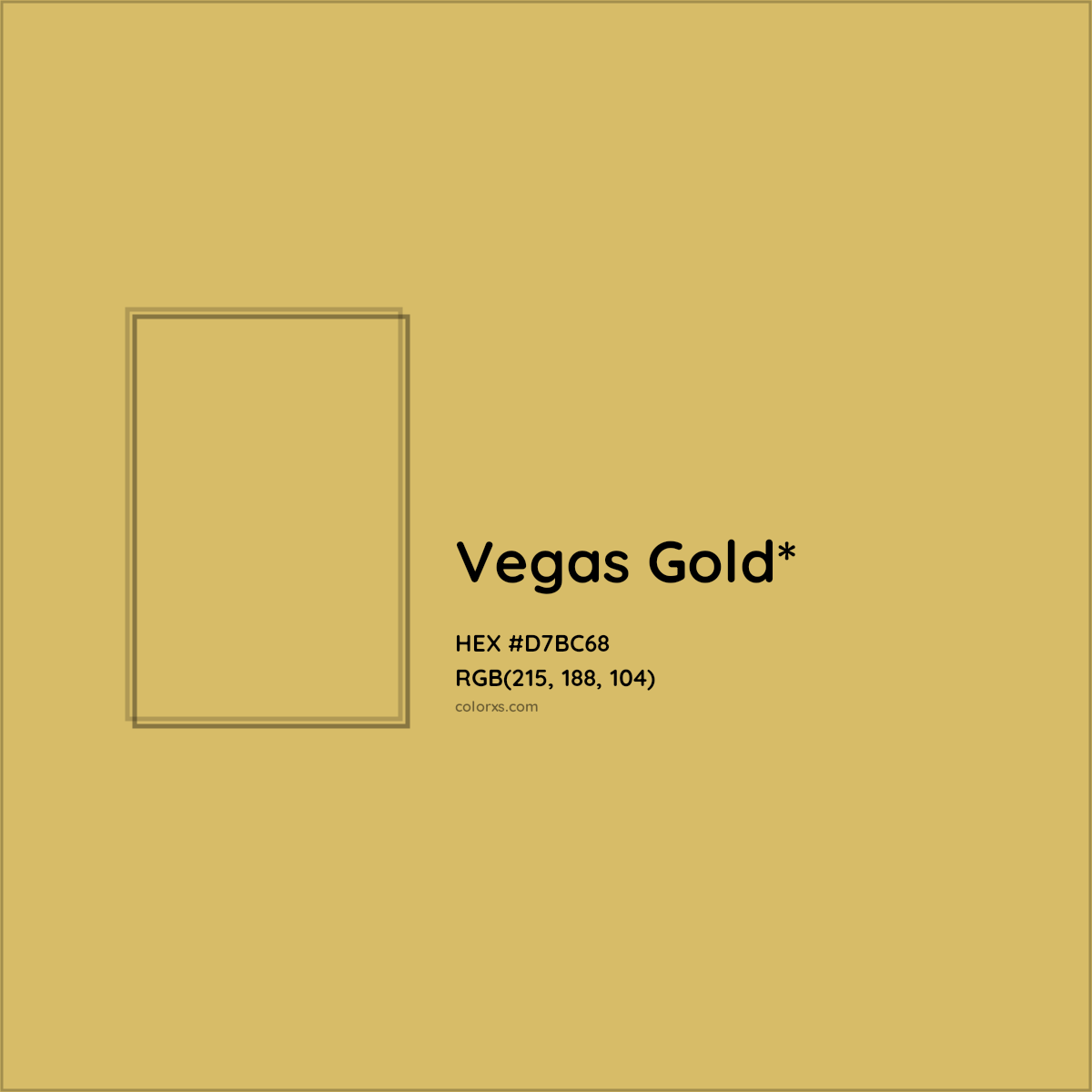 #D7BC68 hex color. RGB, RYB, CMYK, HSL, HSV codes and color conversions. Matching color names, palettes, paints.