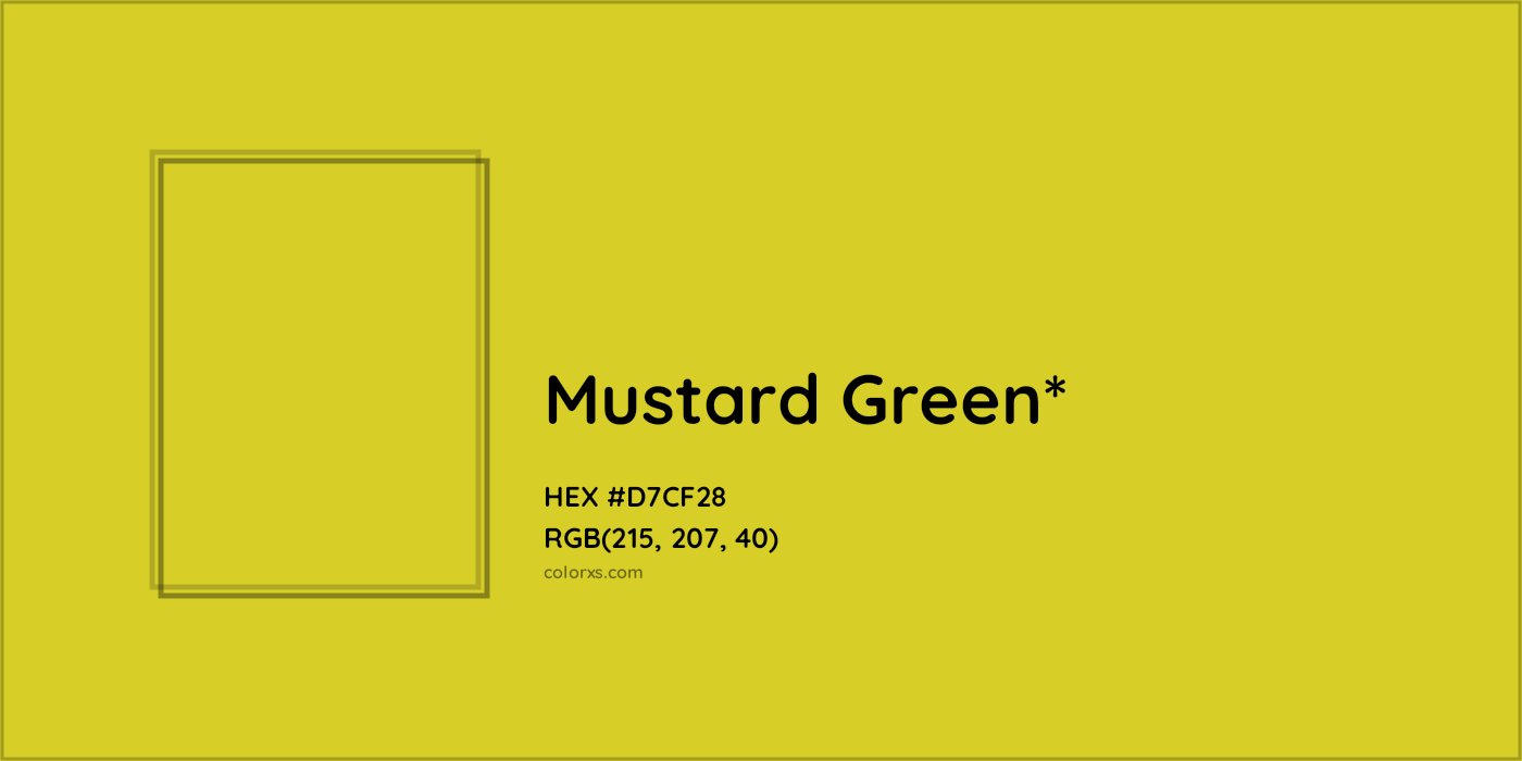 #D7CF28 hex color. RGB, RYB, CMYK, HSL, HSV codes and color conversions. Matching color names, palettes, paints.