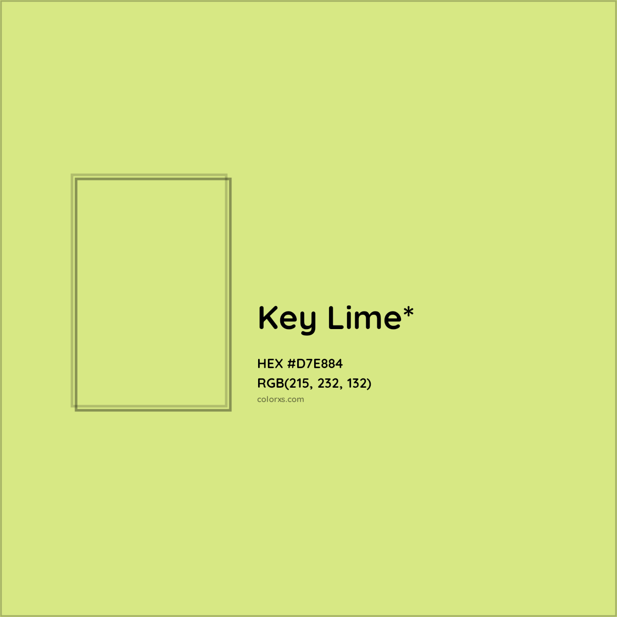 #D7E884 hex color. RGB, RYB, CMYK, HSL, HSV codes and color conversions. Matching color names, palettes, paints.