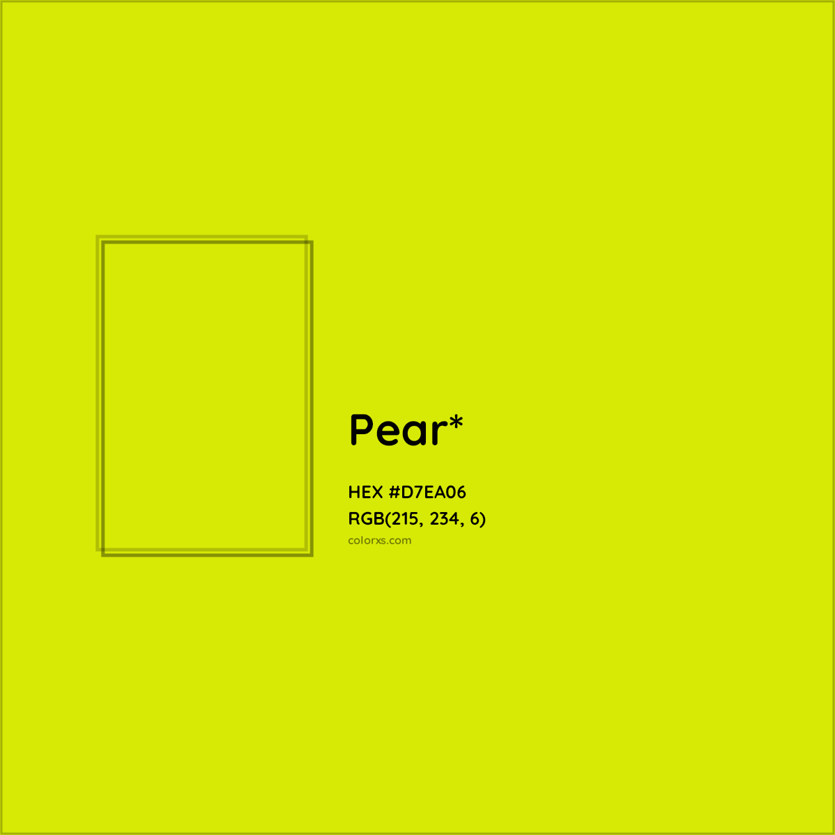 #D7EA06 hex color. RGB, RYB, CMYK, HSL, HSV codes and color conversions. Matching color names, palettes, paints.