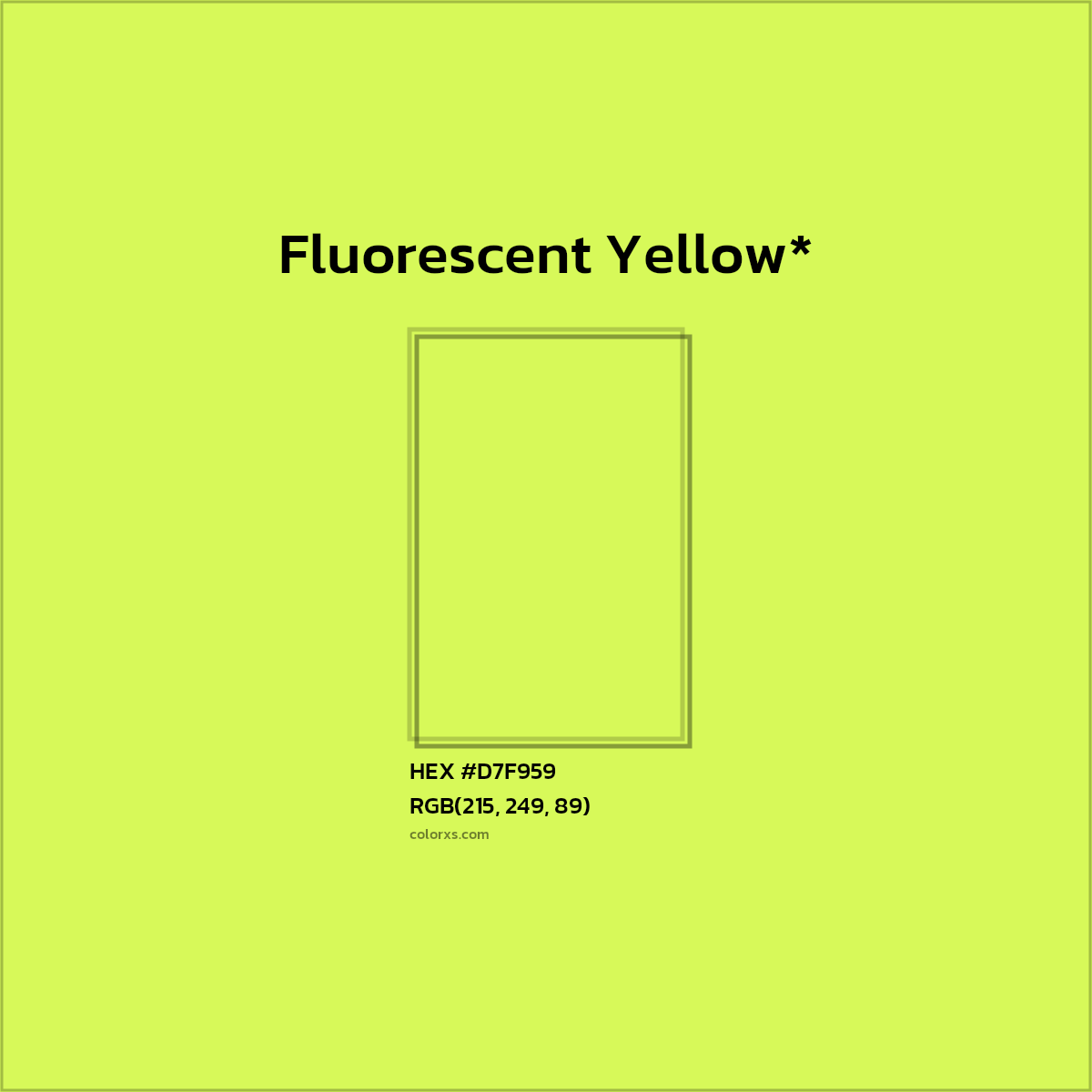 #D7F959 hex color. RGB, RYB, CMYK, HSL, HSV codes and color conversions. Matching color names, palettes, paints.