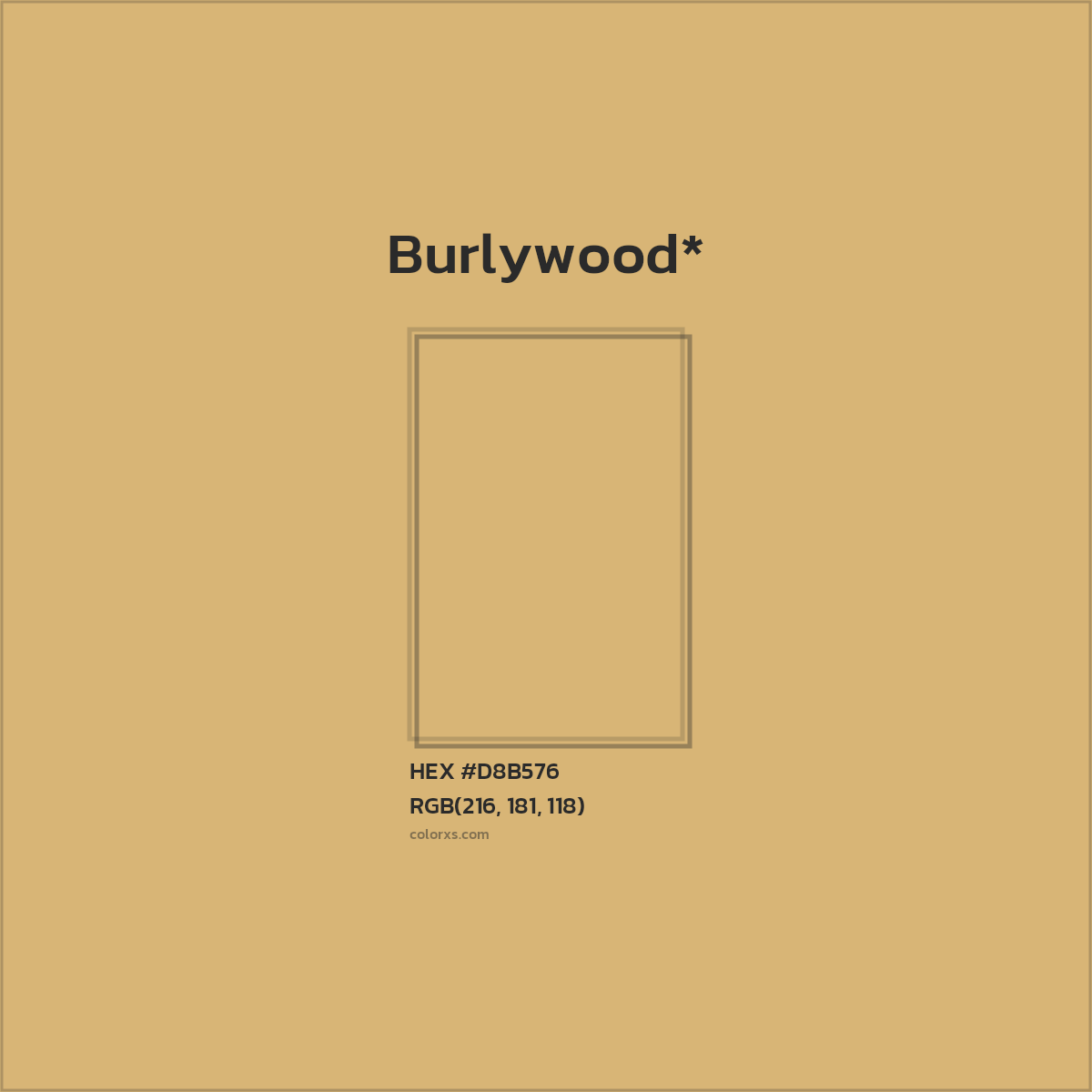 #D8B576 hex color. RGB, RYB, CMYK, HSL, HSV codes and color conversions. Matching color names, palettes, paints.