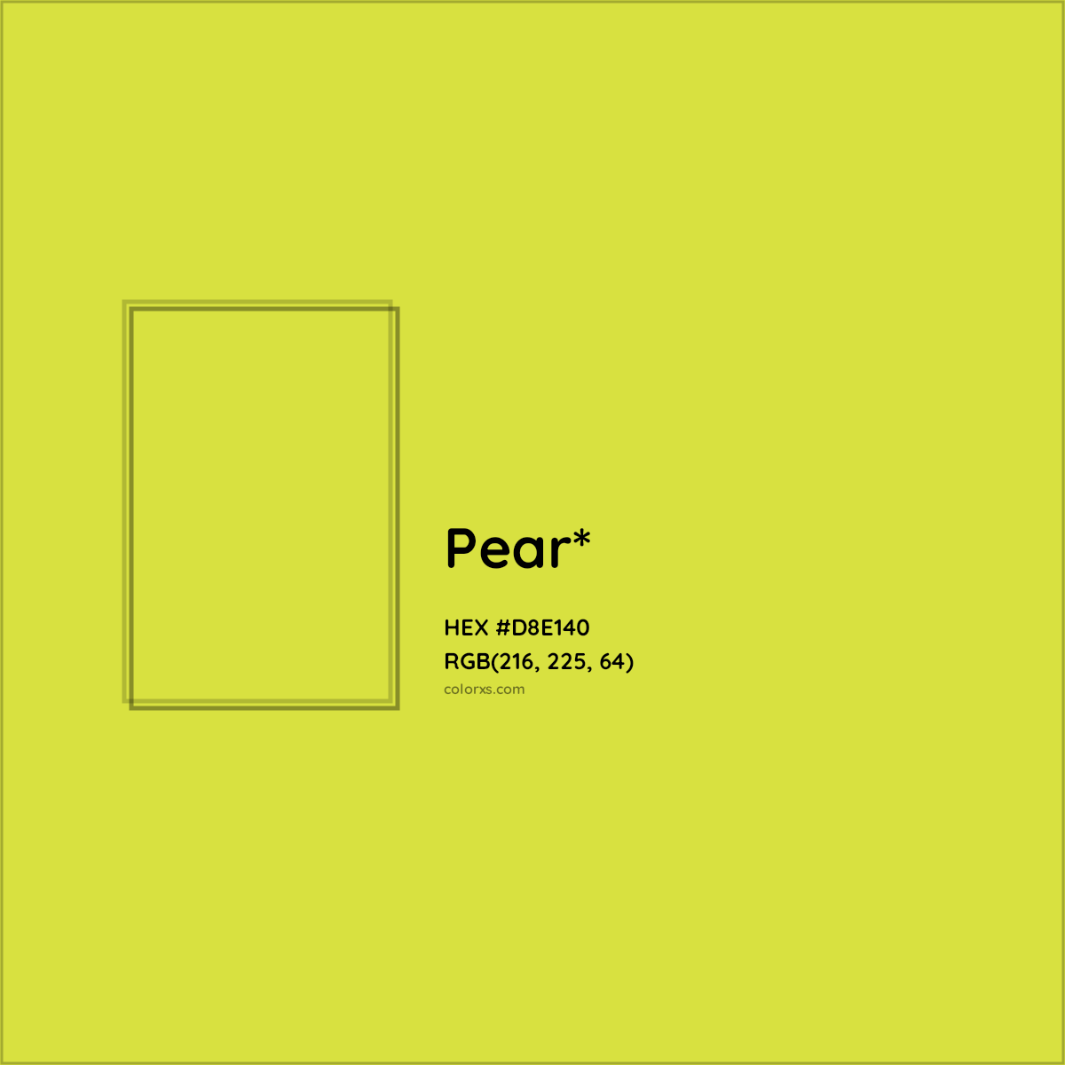 #D8E140 hex color. RGB, RYB, CMYK, HSL, HSV codes and color conversions. Matching color names, palettes, paints.