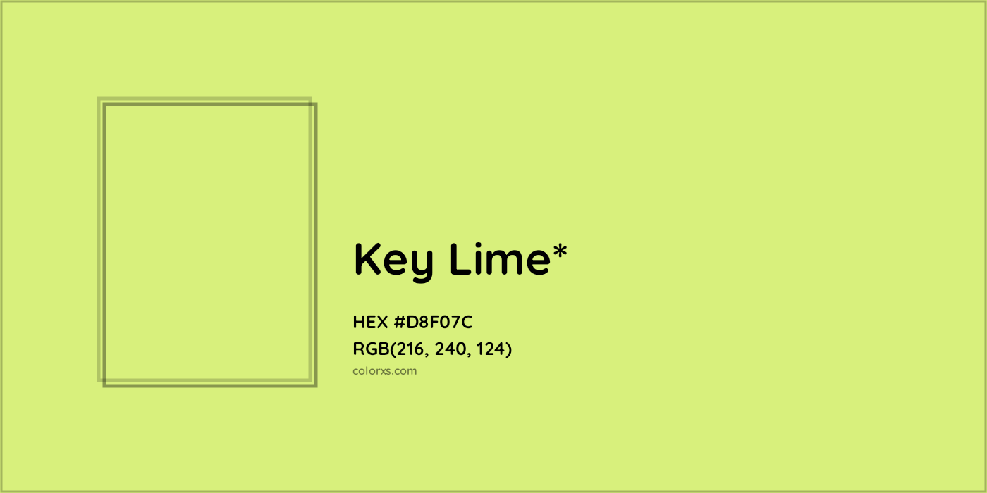 #D8F07C hex color. RGB, RYB, CMYK, HSL, HSV codes and color conversions. Matching color names, palettes, paints.