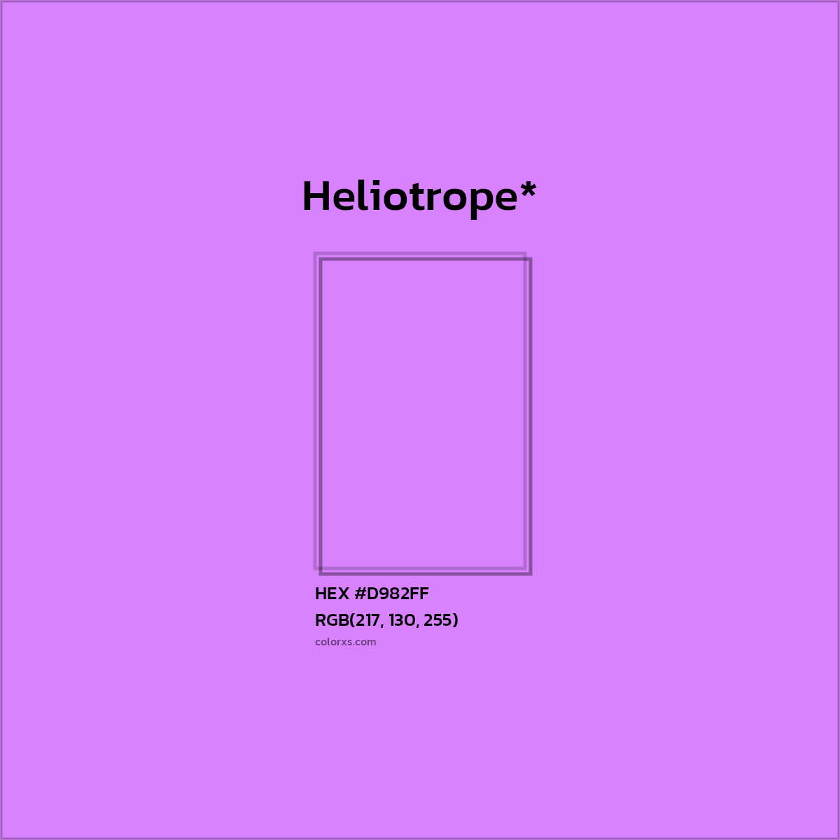 #D982FF hex color. RGB, RYB, CMYK, HSL, HSV codes and color conversions. Matching color names, palettes, paints.
