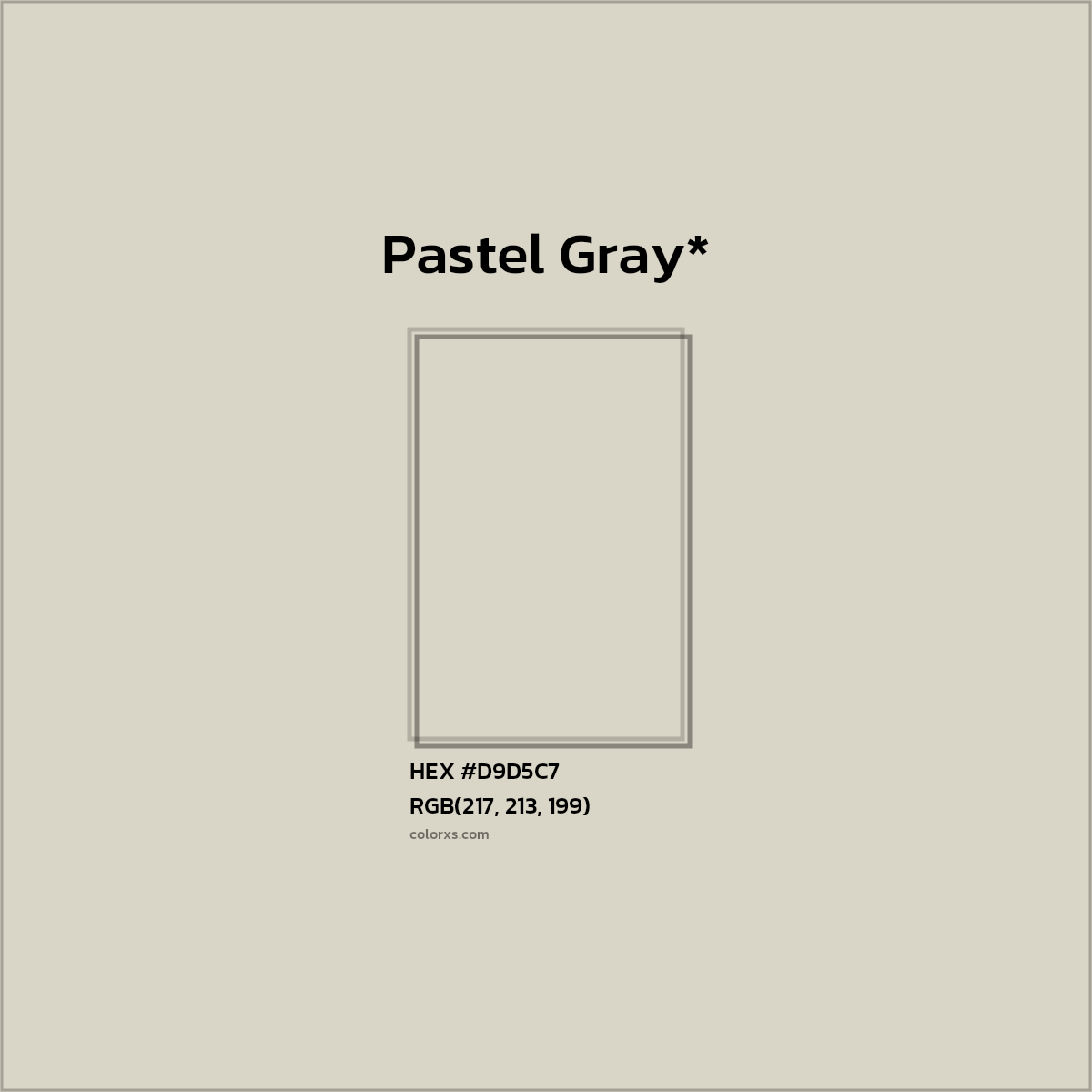 #D9D5C7 hex color. RGB, RYB, CMYK, HSL, HSV codes and color conversions. Matching color names, palettes, paints.