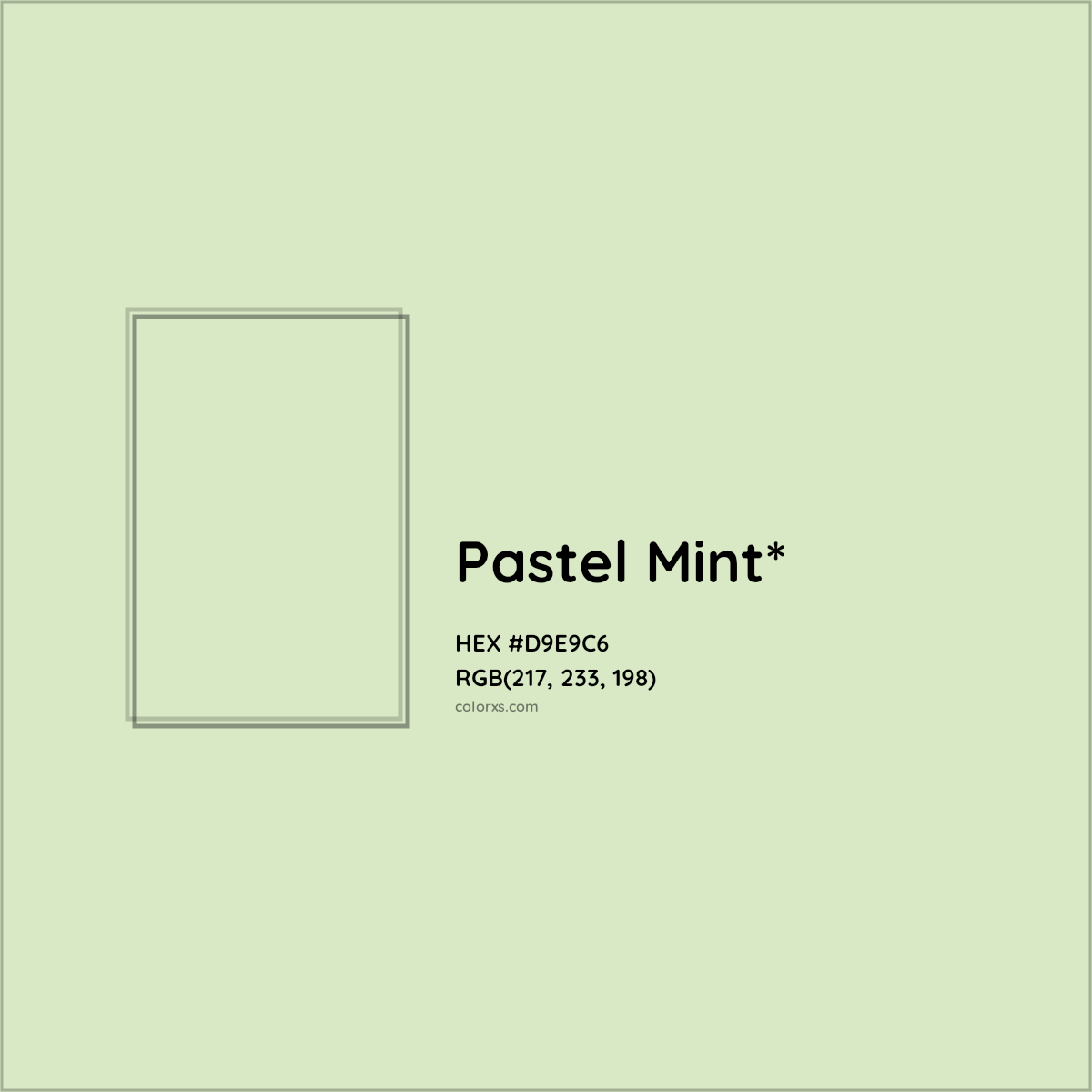 #D9E9C6 hex color. RGB, RYB, CMYK, HSL, HSV codes and color conversions. Matching color names, palettes, paints.