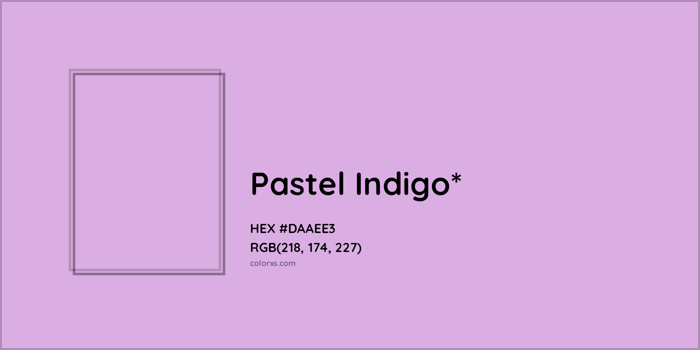 #DAAEE3 hex color. RGB, RYB, CMYK, HSL, HSV codes and color conversions. Matching color names, palettes, paints.
