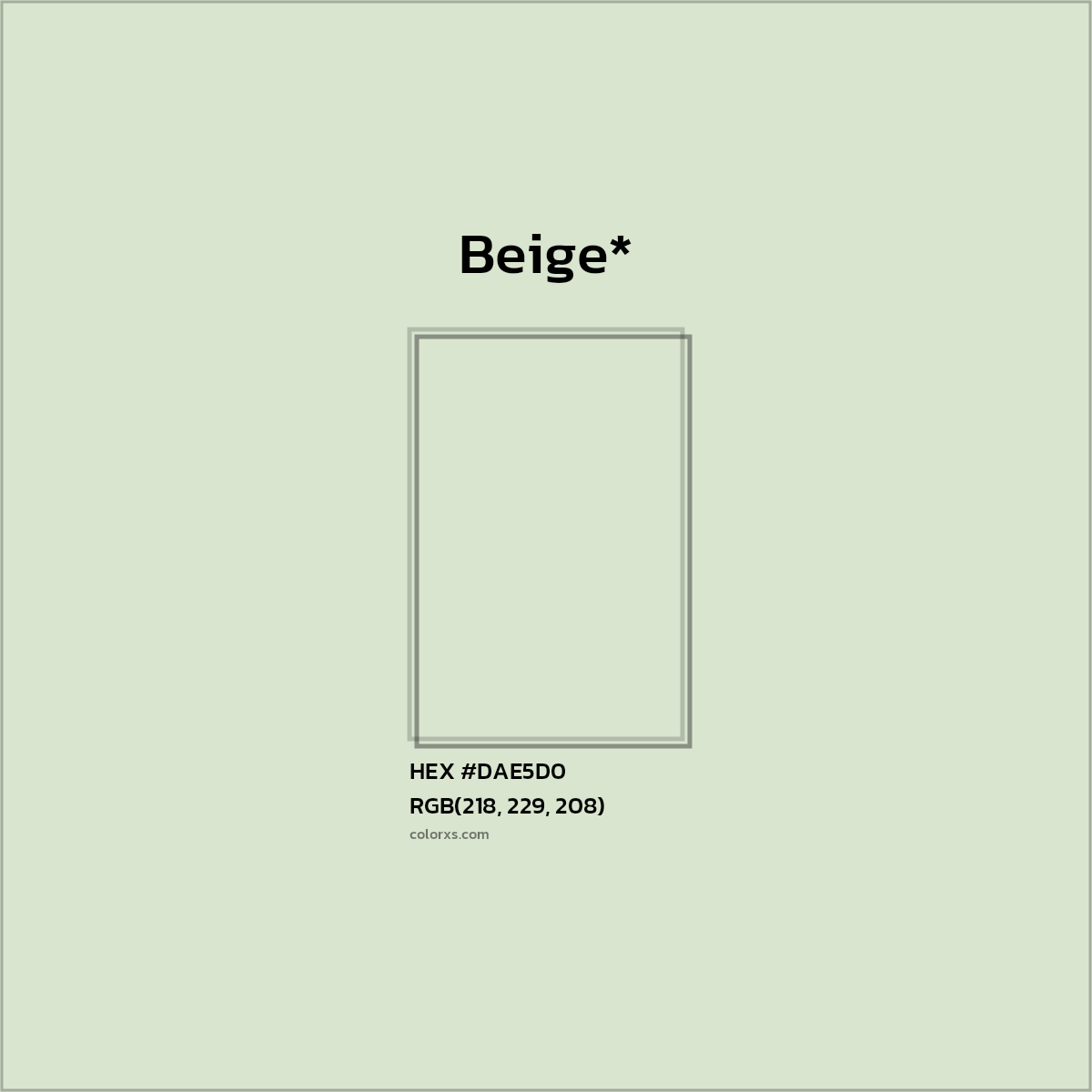 #DAE5D0 hex color. RGB, RYB, CMYK, HSL, HSV codes and color conversions. Matching color names, palettes, paints.