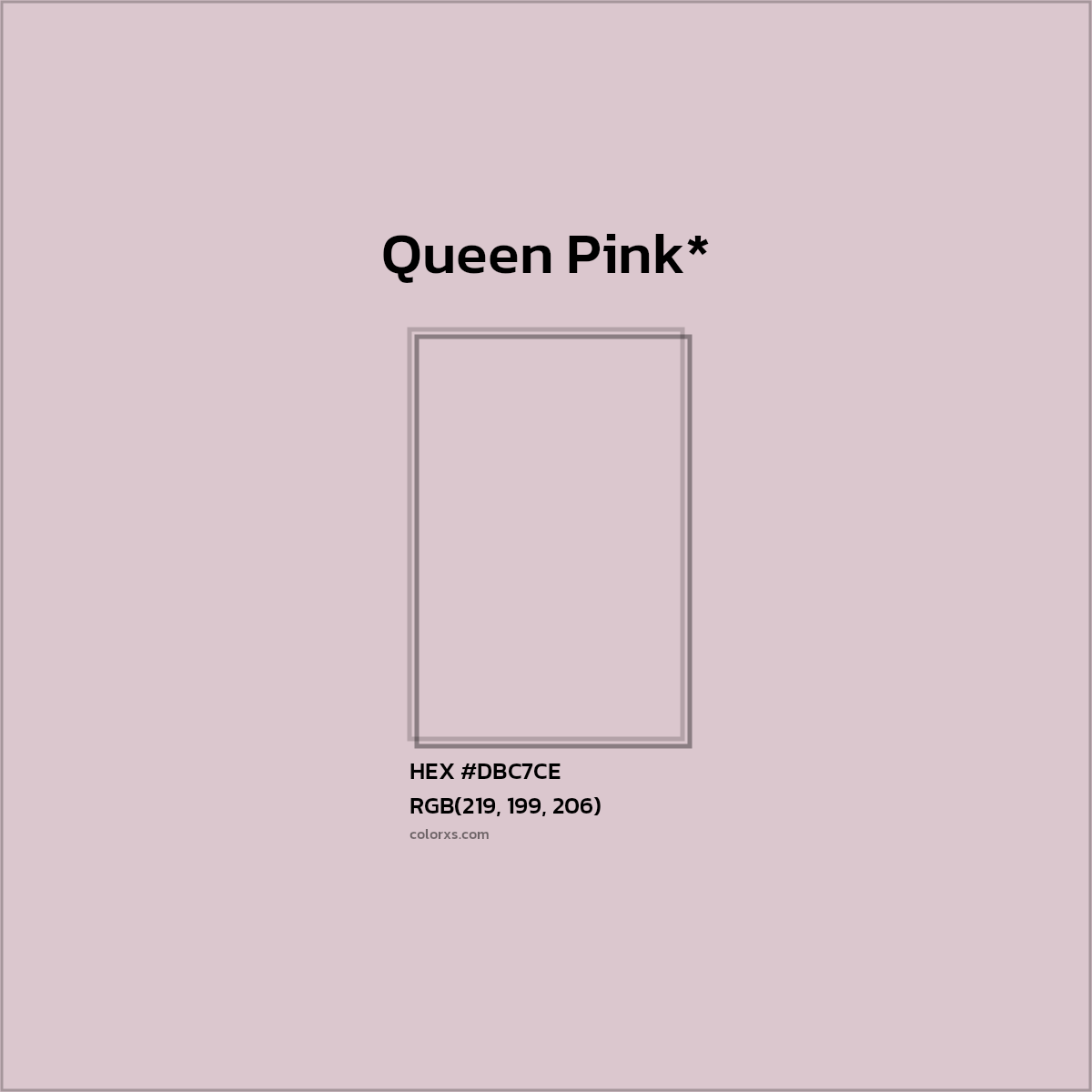 #DBC7CE hex color. RGB, RYB, CMYK, HSL, HSV codes and color conversions. Matching color names, palettes, paints.