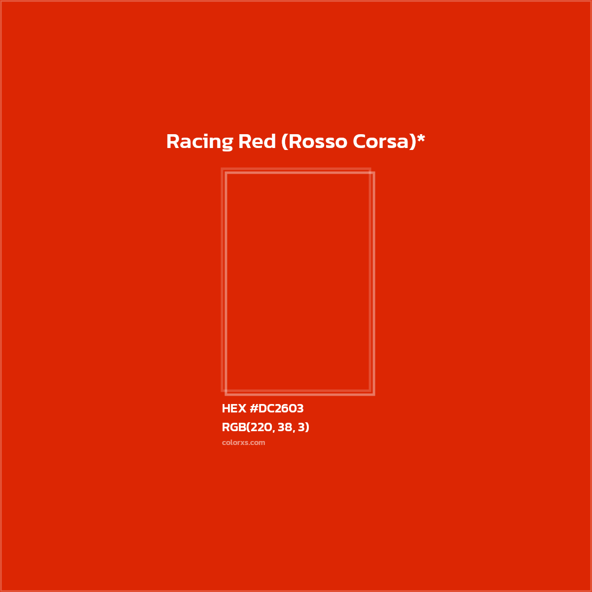 #DC2603 hex color. RGB, RYB, CMYK, HSL, HSV codes and color conversions. Matching color names, palettes, paints.