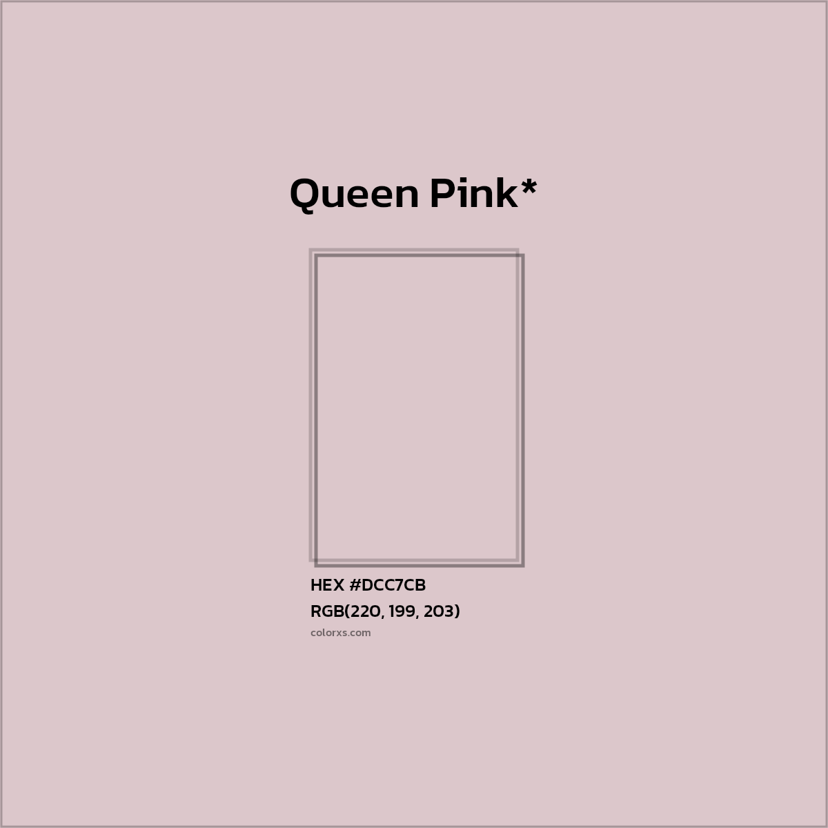 #DCC7CB hex color. RGB, RYB, CMYK, HSL, HSV codes and color conversions. Matching color names, palettes, paints.