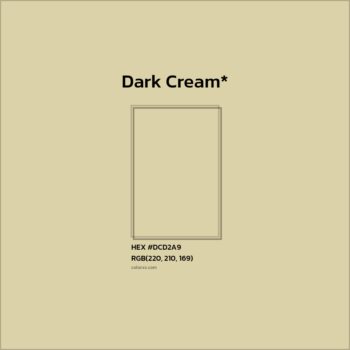 #DCD2A9 hex color. RGB, RYB, CMYK, HSL, HSV codes and color conversions. Matching color names, palettes, paints.