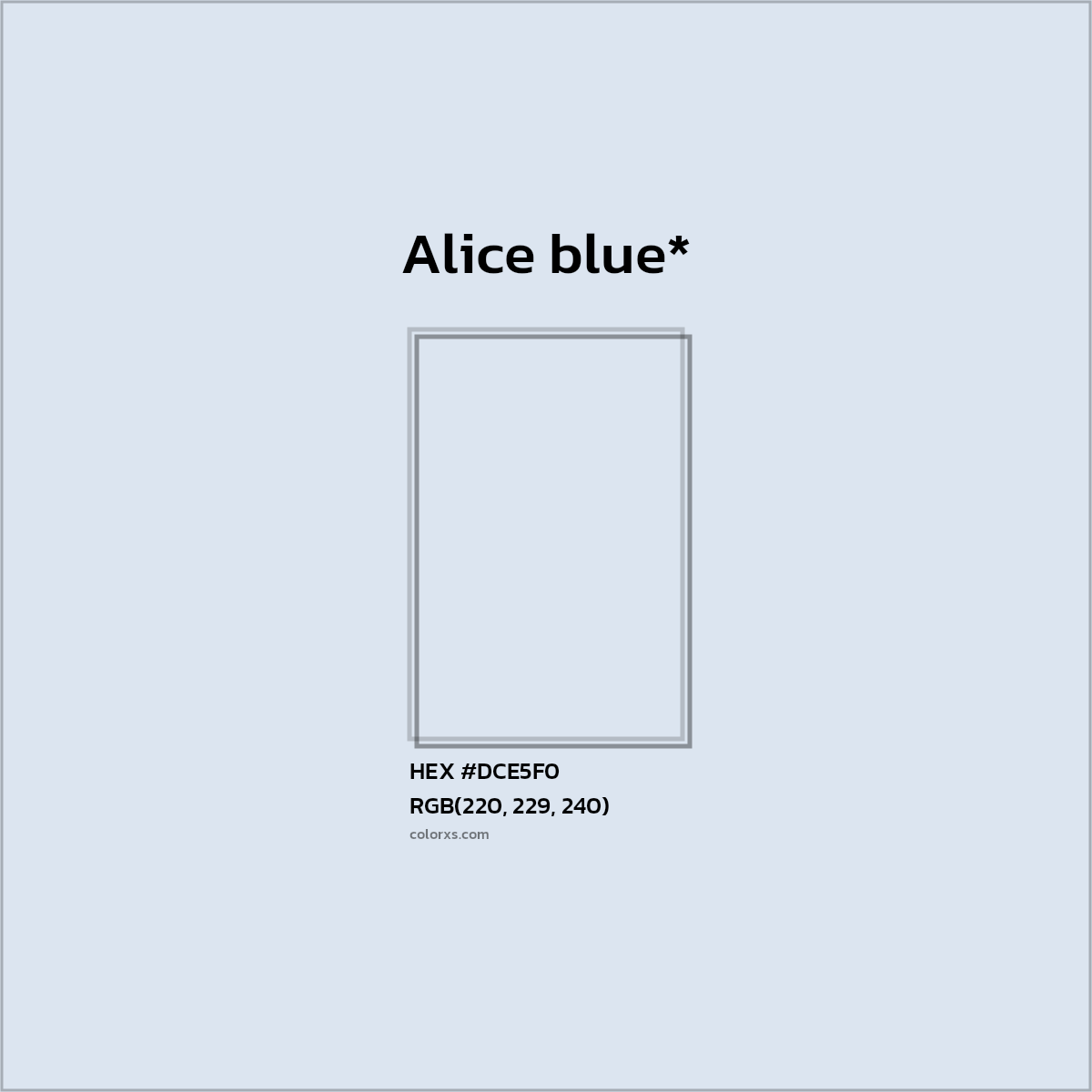 #DCE5F0 hex color. RGB, RYB, CMYK, HSL, HSV codes and color conversions. Matching color names, palettes, paints.