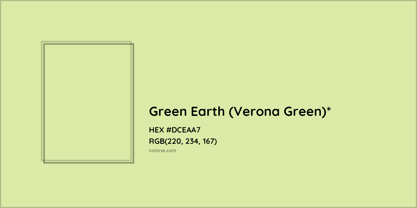 #DCEAA7 hex color. RGB, RYB, CMYK, HSL, HSV codes and color conversions. Matching color names, palettes, paints.