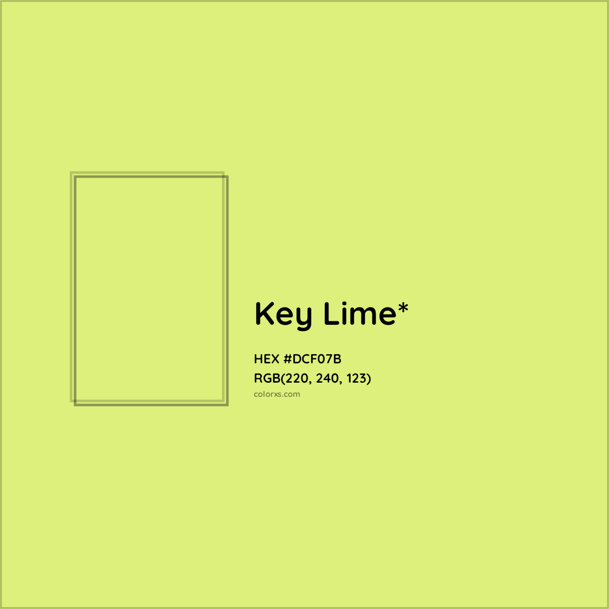 #DCF07B hex color. RGB, RYB, CMYK, HSL, HSV codes and color conversions. Matching color names, palettes, paints.