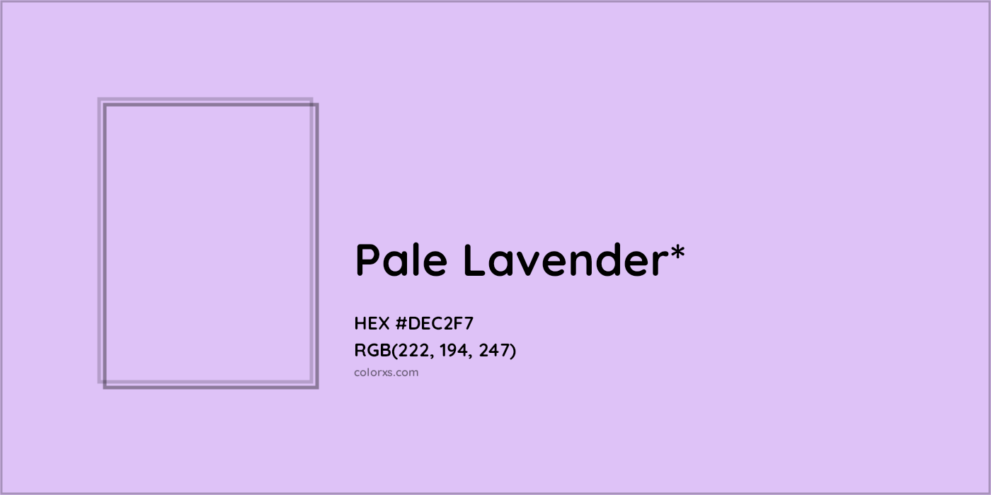 #DEC2F7 hex color. RGB, RYB, CMYK, HSL, HSV codes and color conversions. Matching color names, palettes, paints.
