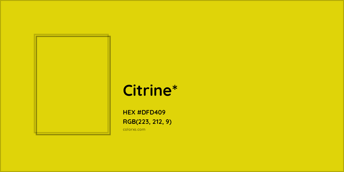 #DFD409 hex color. RGB, RYB, CMYK, HSL, HSV codes and color conversions. Matching color names, palettes, paints.