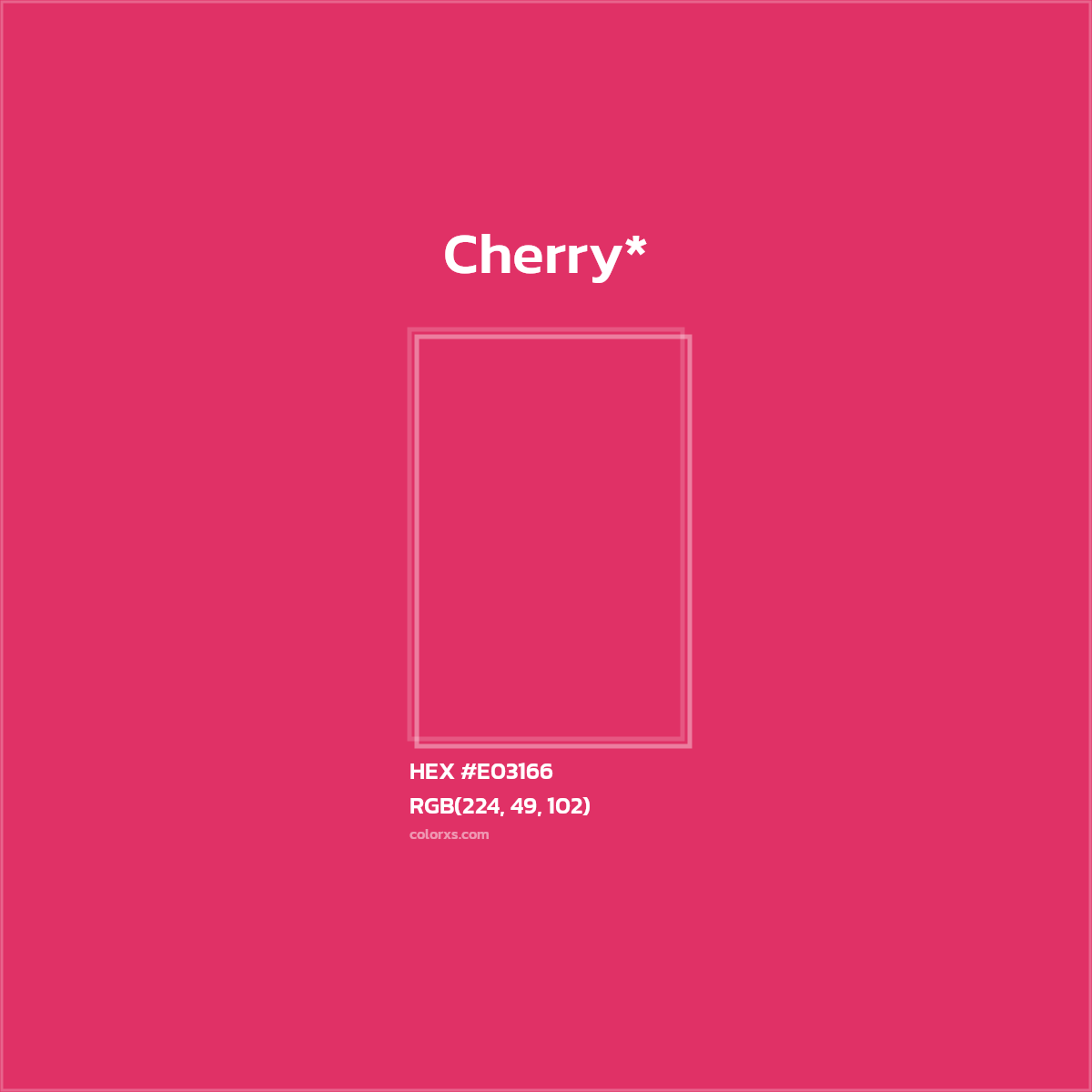 #E03166 hex color. RGB, RYB, CMYK, HSL, HSV codes and color conversions. Matching color names, palettes, paints.