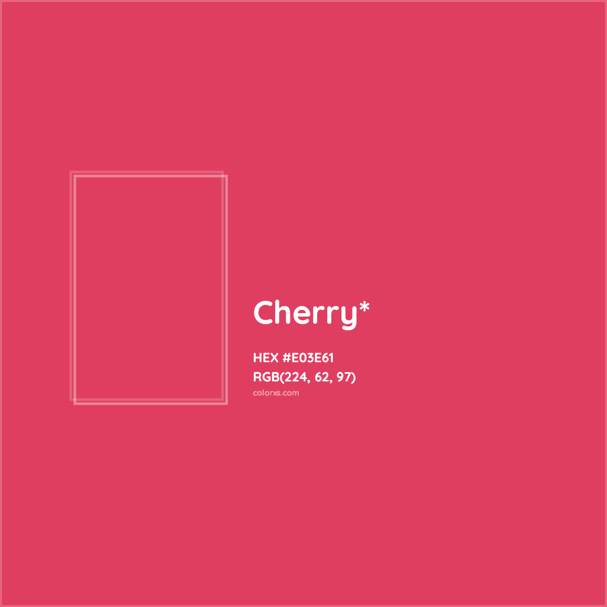 #E03E61 hex color. RGB, RYB, CMYK, HSL, HSV codes and color conversions. Matching color names, palettes, paints.