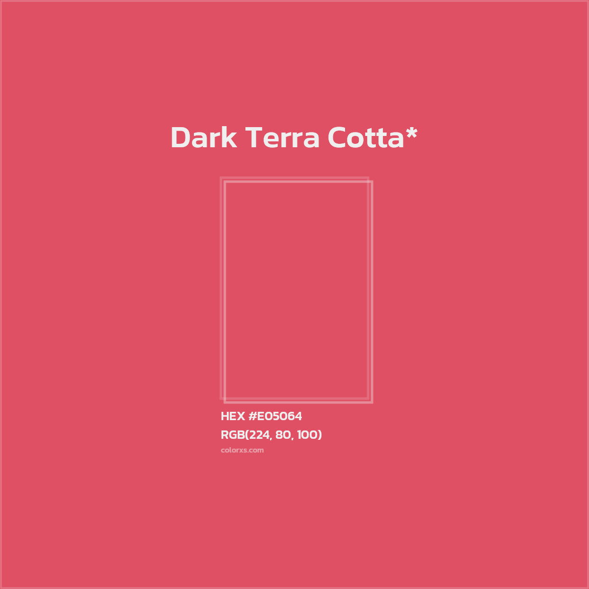 #E05064 hex color. RGB, RYB, CMYK, HSL, HSV codes and color conversions. Matching color names, palettes, paints.