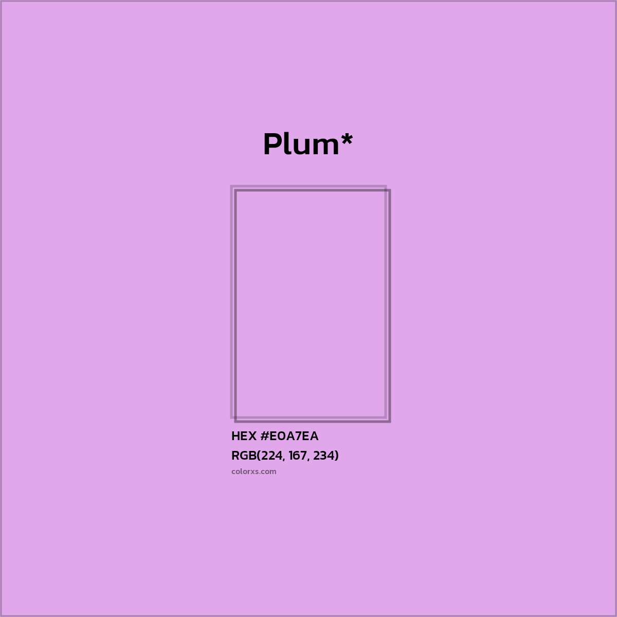 #E0A7EA hex color. RGB, RYB, CMYK, HSL, HSV codes and color conversions. Matching color names, palettes, paints.